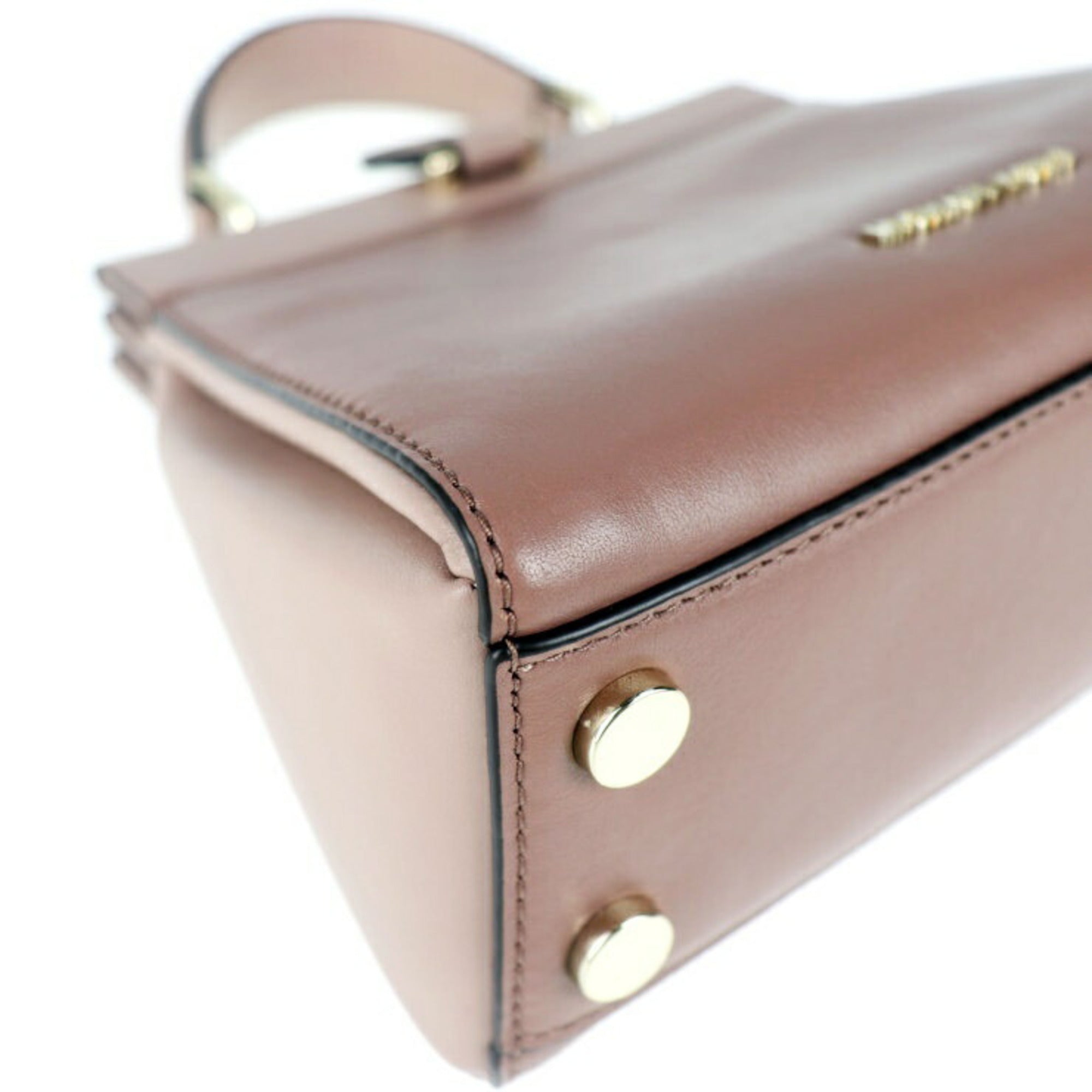 Michael Kors Pink Beige Handbag Shopping Bag Shoulder Bag Tote Bag (Pre-Owned)