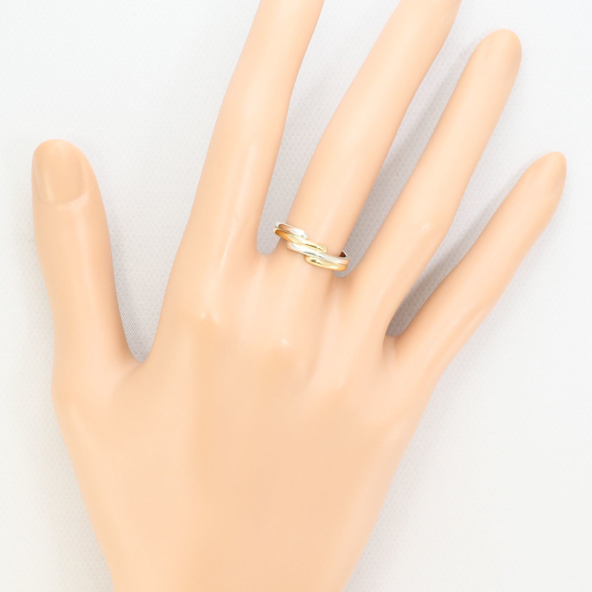 Unbranded Silver Yellow Gold Silver 925 Yellow Gold (10K) Band Ring (Pre-Owned)
