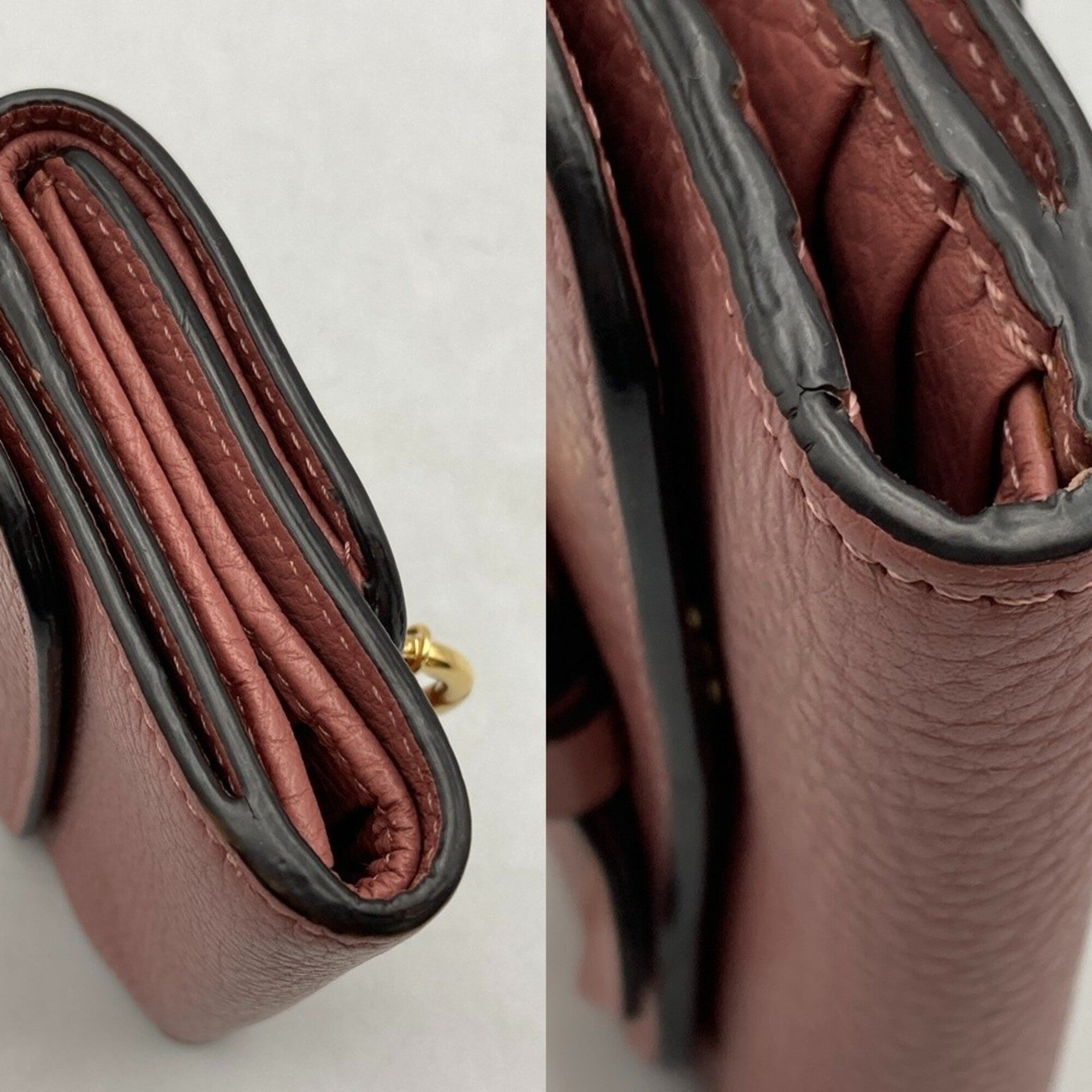 Chloé Pink Leather Wallet (Tri-Fold) (Pre-Owned)