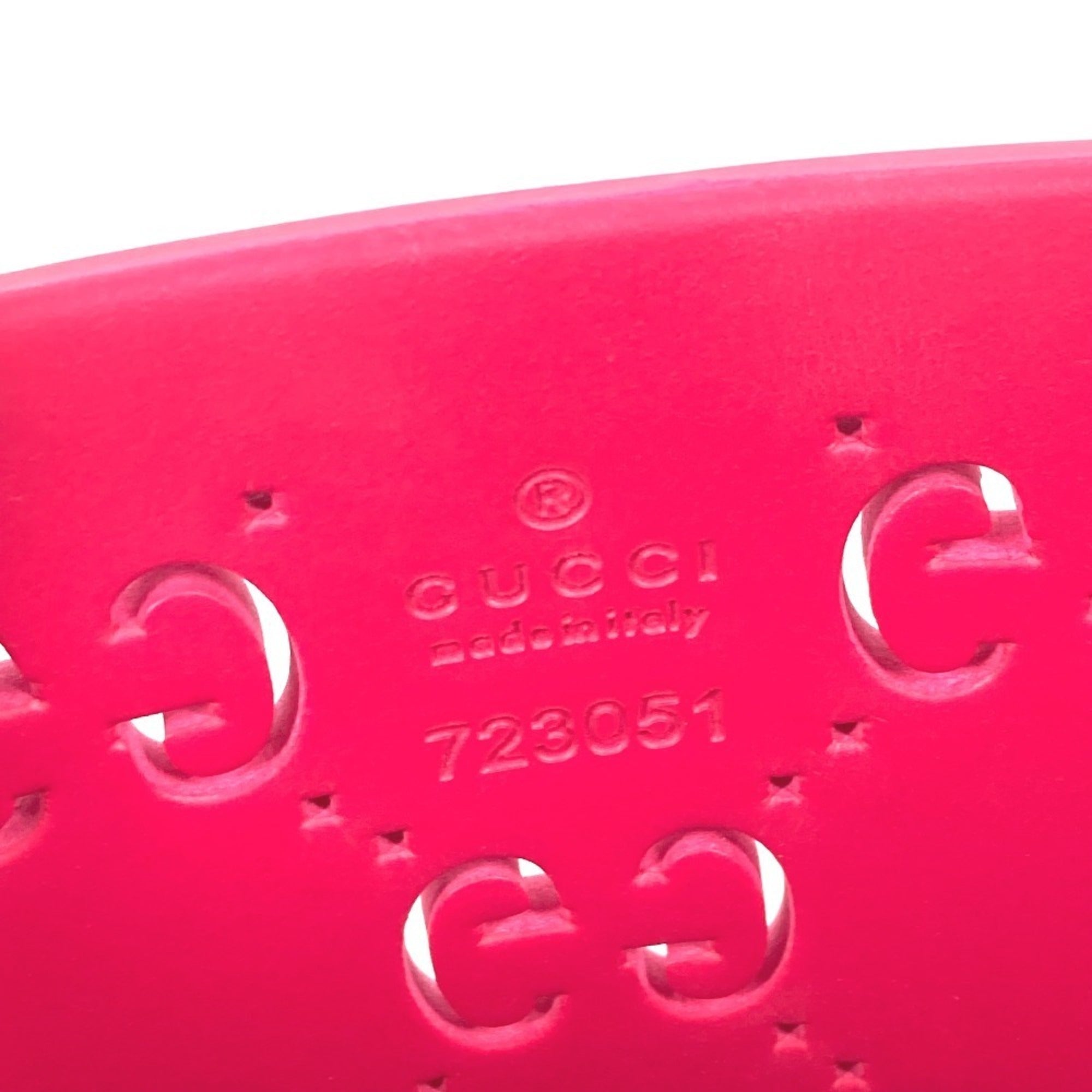 Gucci Pink Rubber Boston Bag Handbag (Pre-Owned)