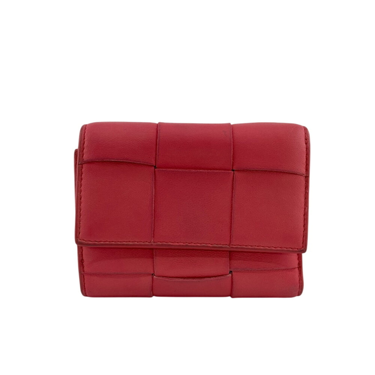 Bottega Veneta Pink Leather Wallet (Tri-Fold) (Pre-Owned)