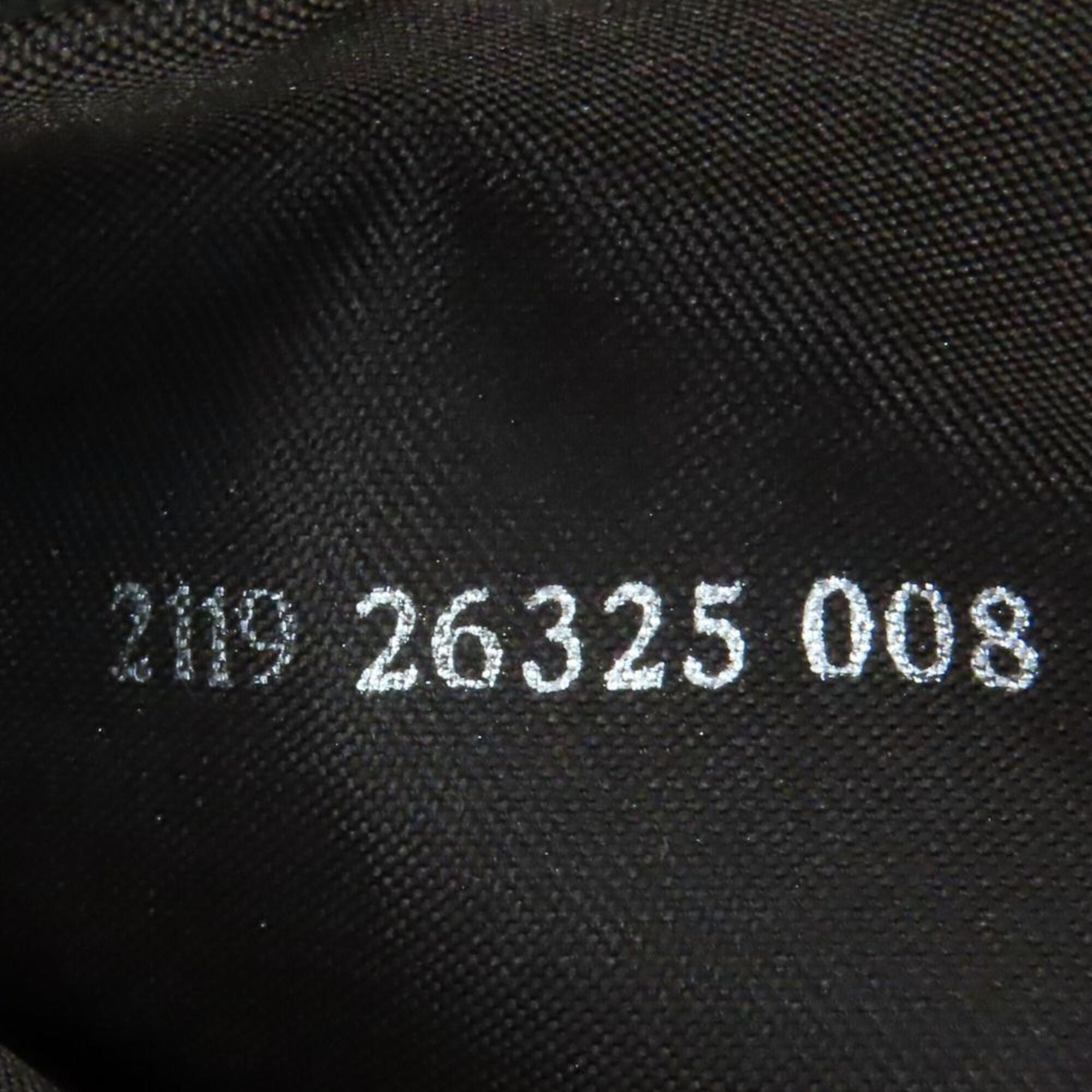 Fendi Zucca Black Brown Canvas Leather Shoulder Bag (Pre-Owned)