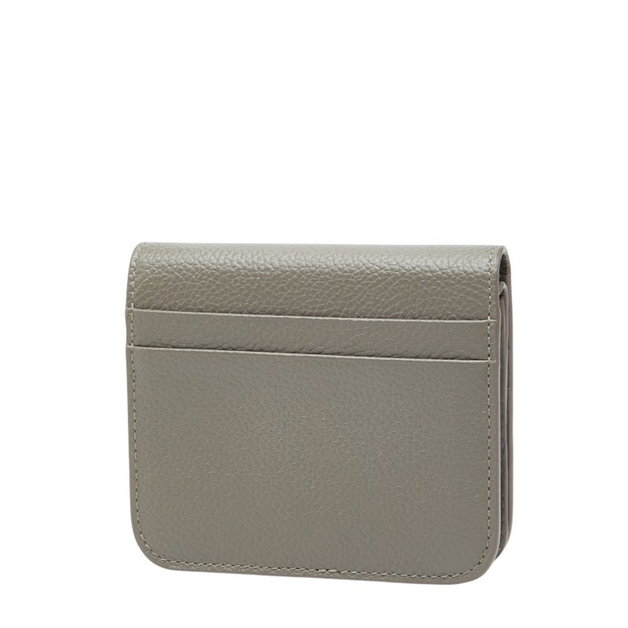Balenciaga Gray Leather Wallet (Bi-Fold) (Pre-Owned)