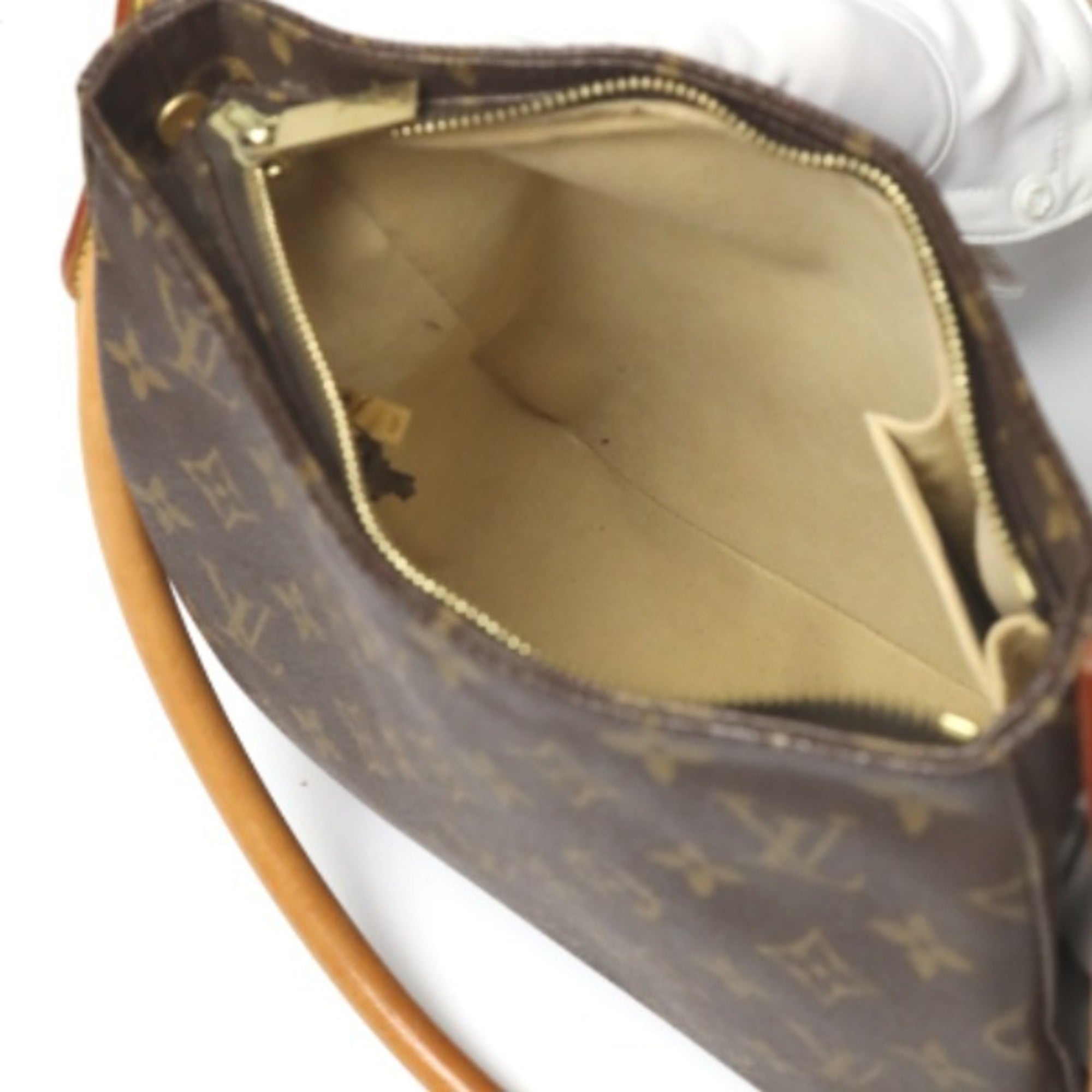 Louis Vuitton Brown Monogram Shoulder Bag (Pre-Owned)