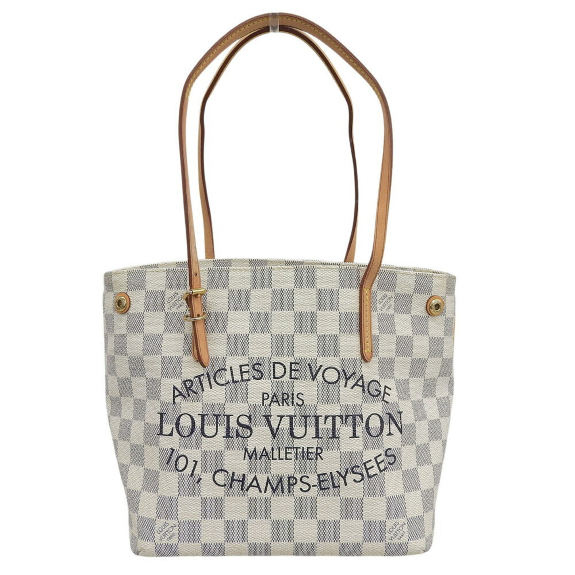 Louis Vuitton Damier Azur Pvc Tote Bag (Pre-Owned)