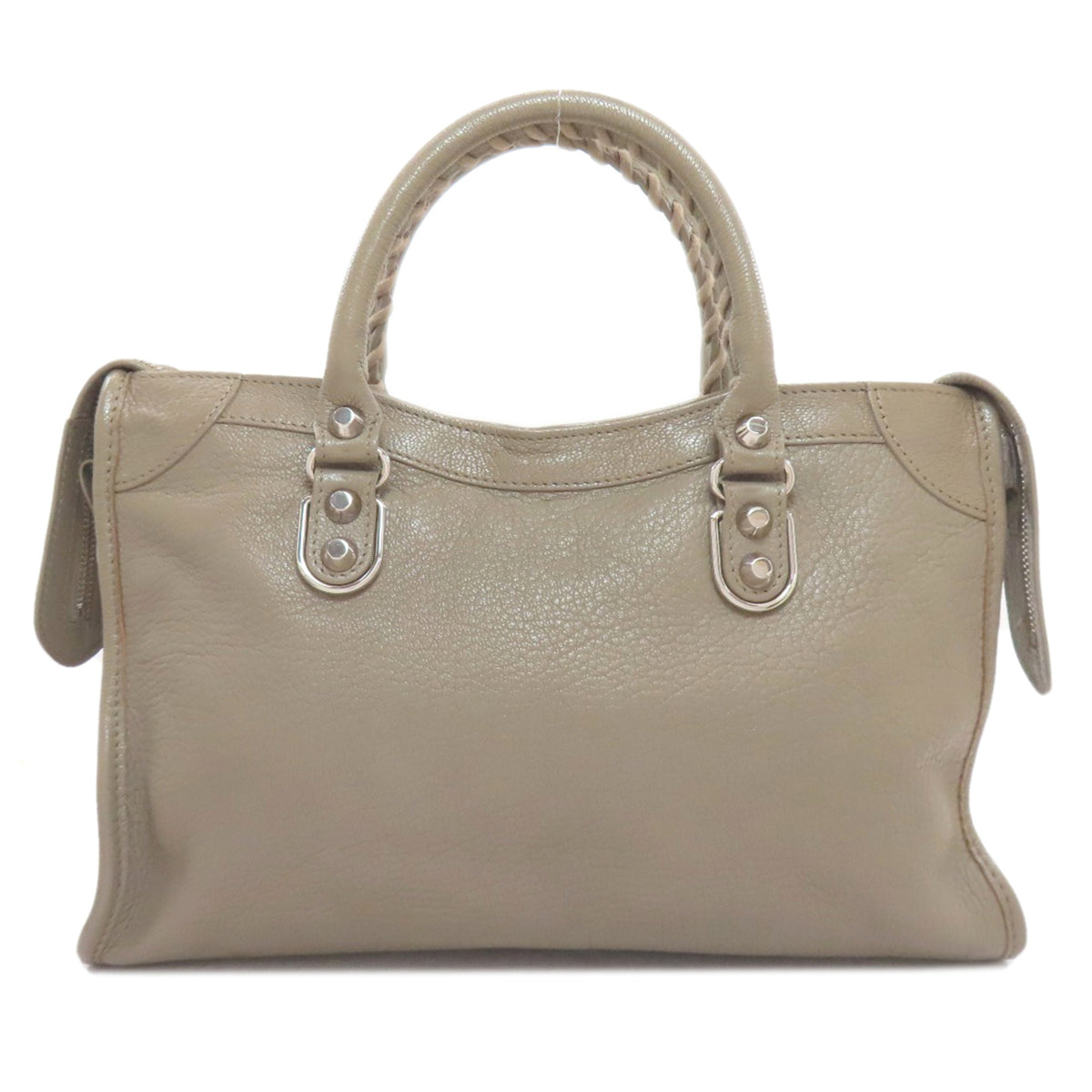 Balenciaga Gray Leather Handbag (Pre-Owned)