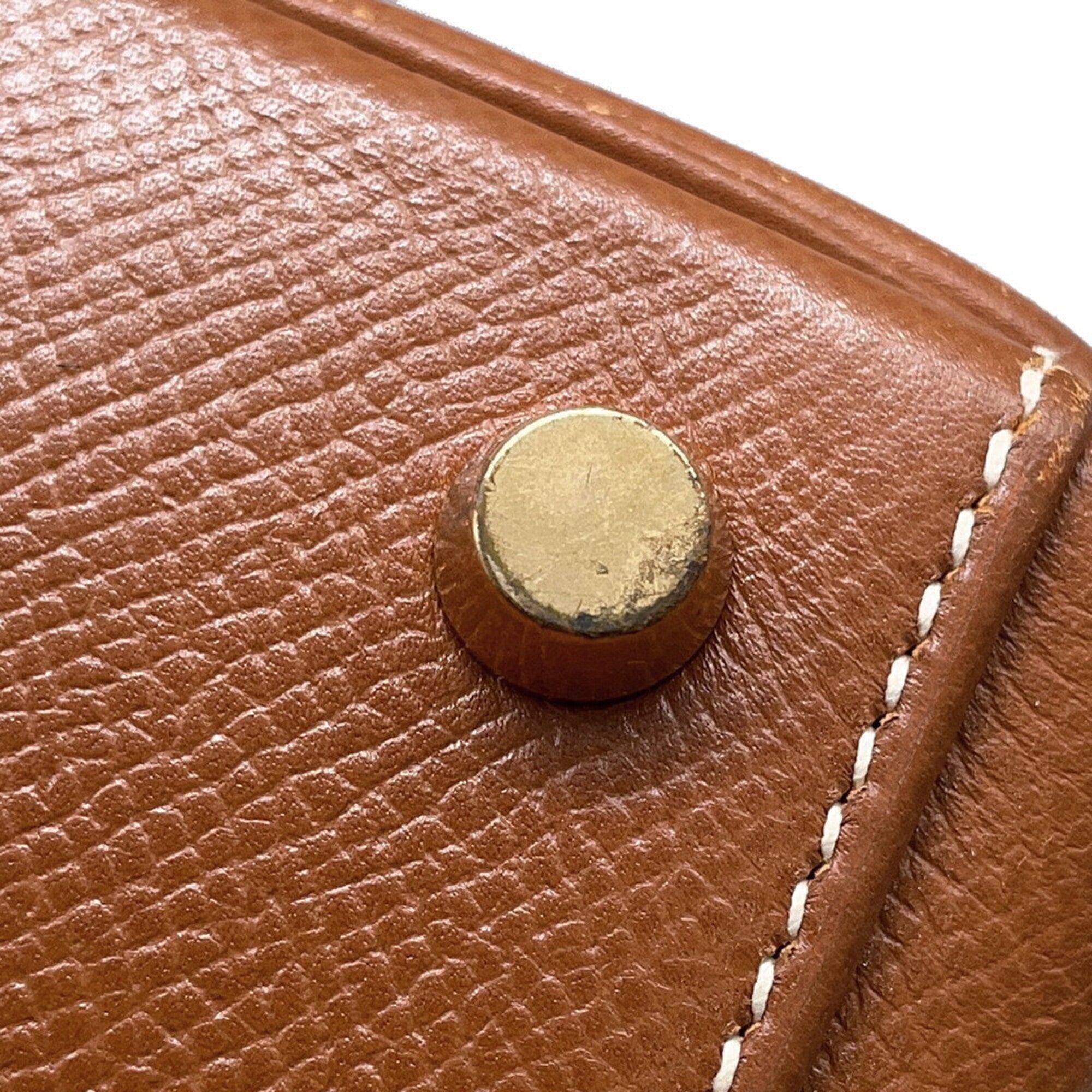 Hermes Gold Courchevel Leather Handbag (Pre-Owned)