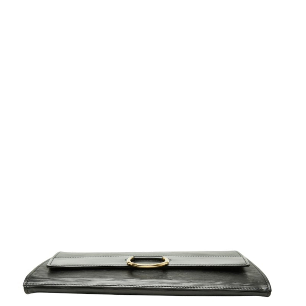 Louis Vuitton Black Noir Leather Clutch Bag (Pre-Owned)