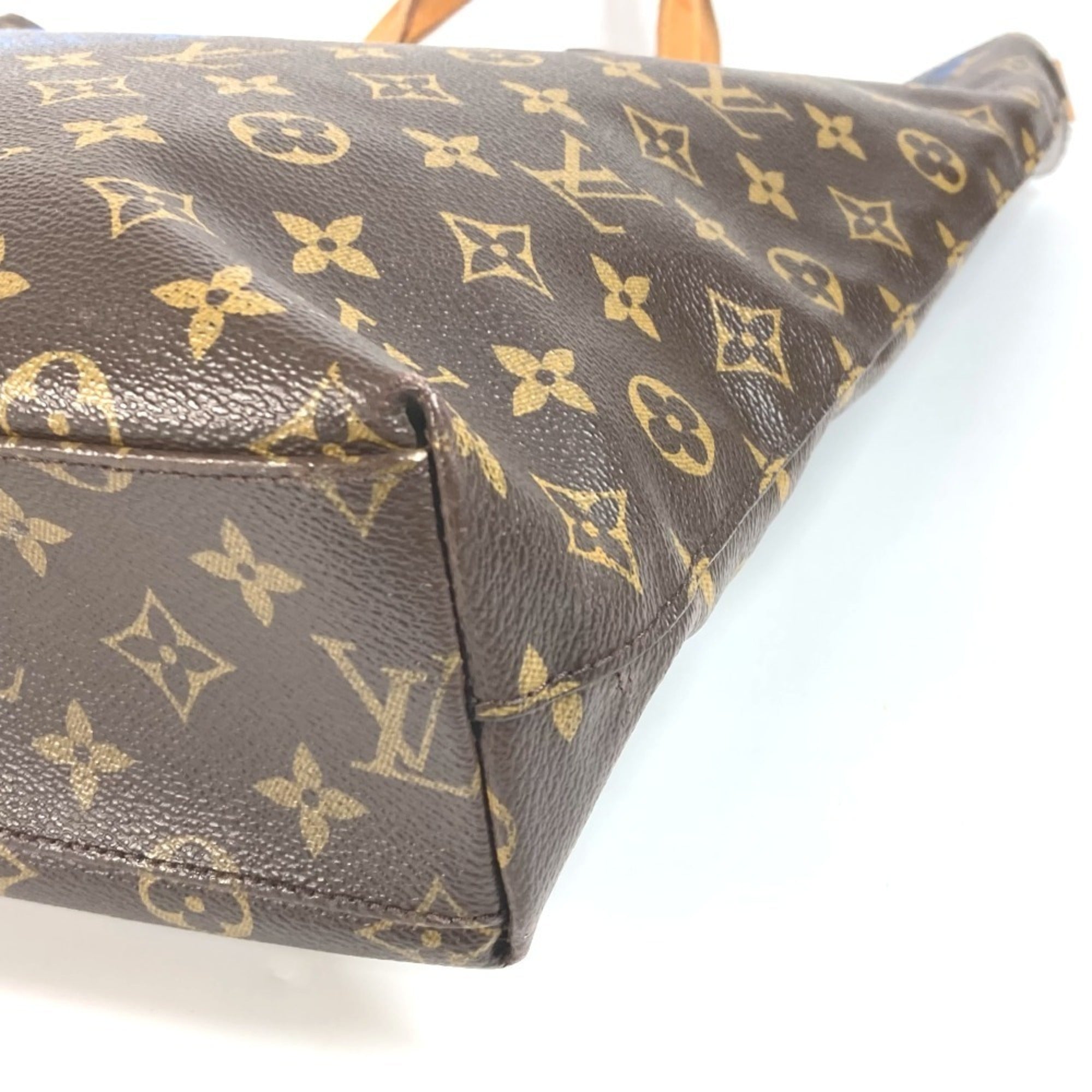 Louis Vuitton Blue Brown Monogram Monogram Shoulder Bag Tote Bag (Pre-Owned)