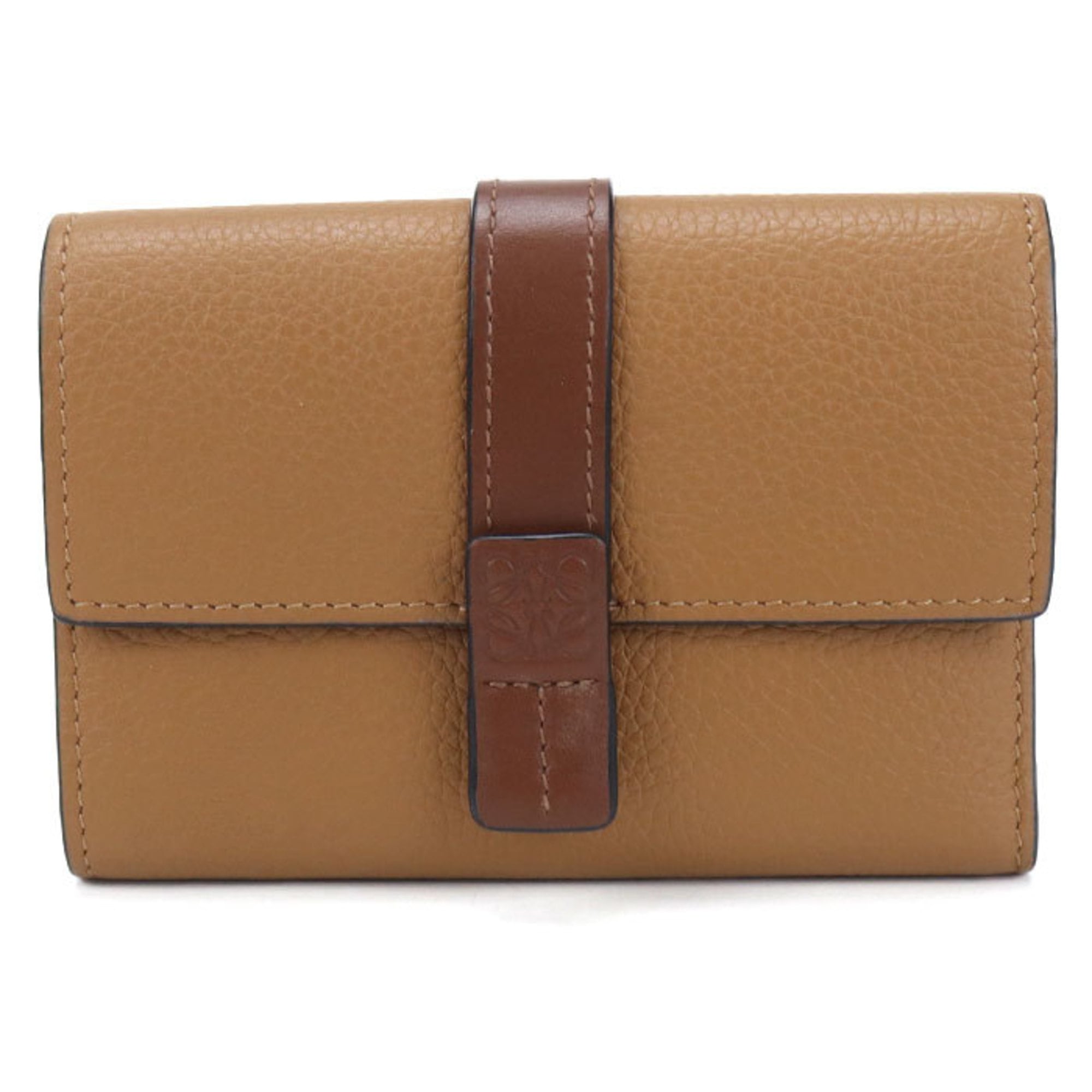 Loewe Brown Leather Coin Purse/Coin Case (Pre-Owned)