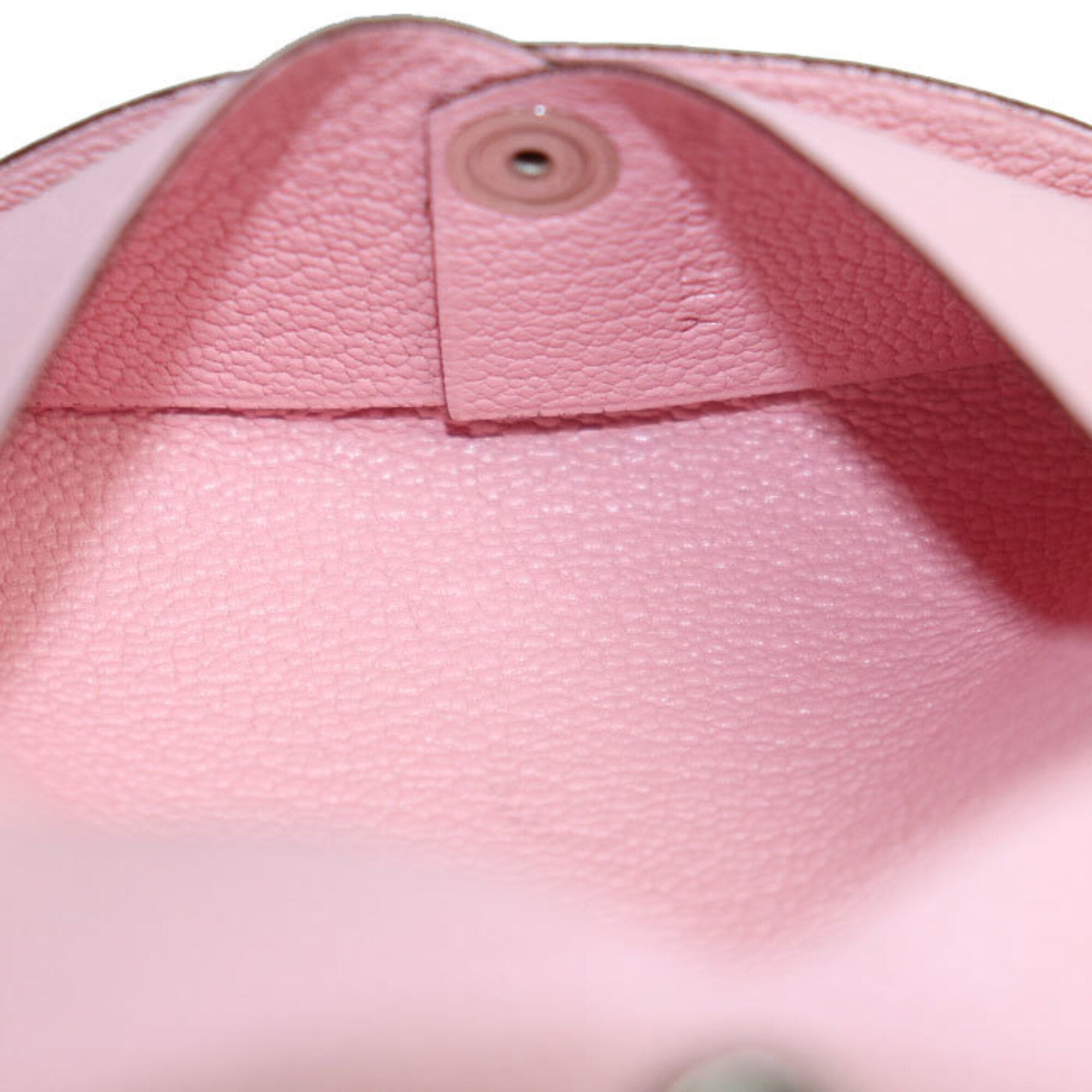 Hermes Pink Chevre Leather Coin Purse/Coin Case (Pre-Owned)