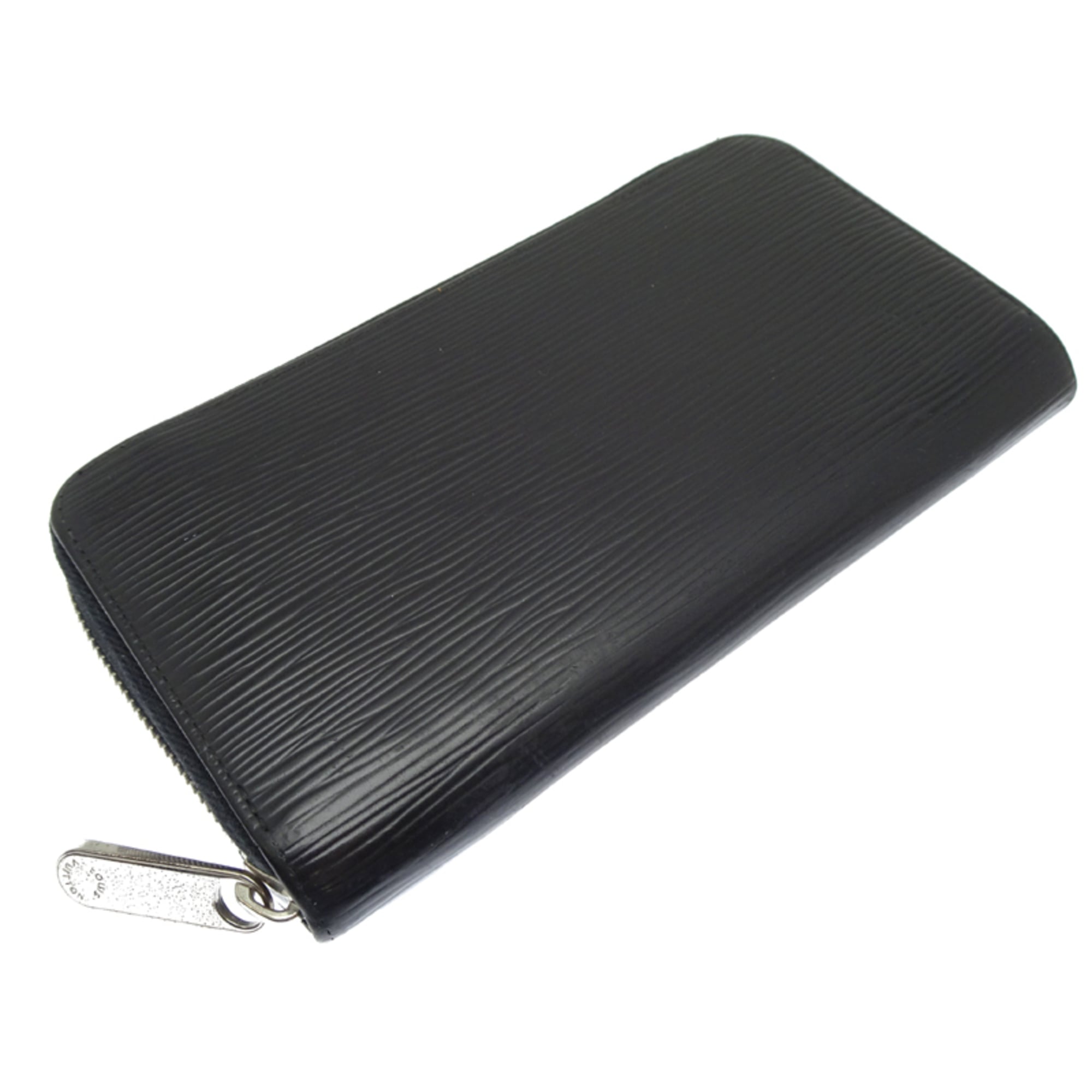 Louis Vuitton Black Noir Epi Leather Long Wallet (Bi-Fold) (Pre-Owned)