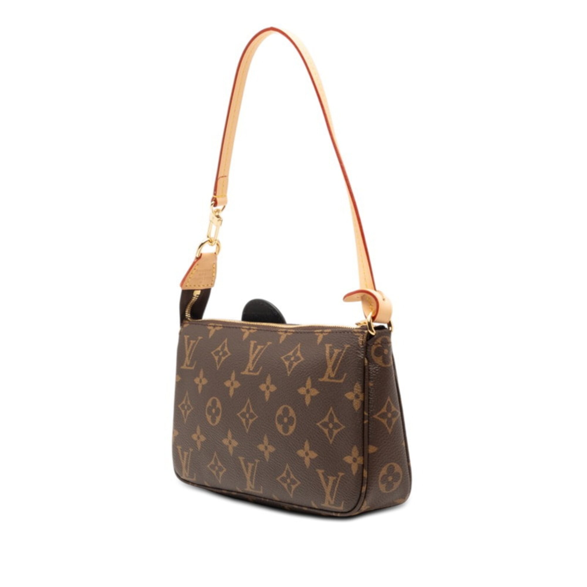 Louis Vuitton Monogram Panda Brown Pvc Leather Handbag Pochette (Pre-Owned)