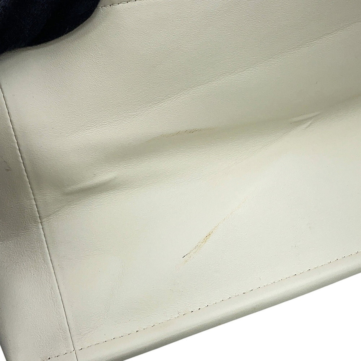 Christian Dior White Leather Handbag Tote Bag (Pre-Owned)