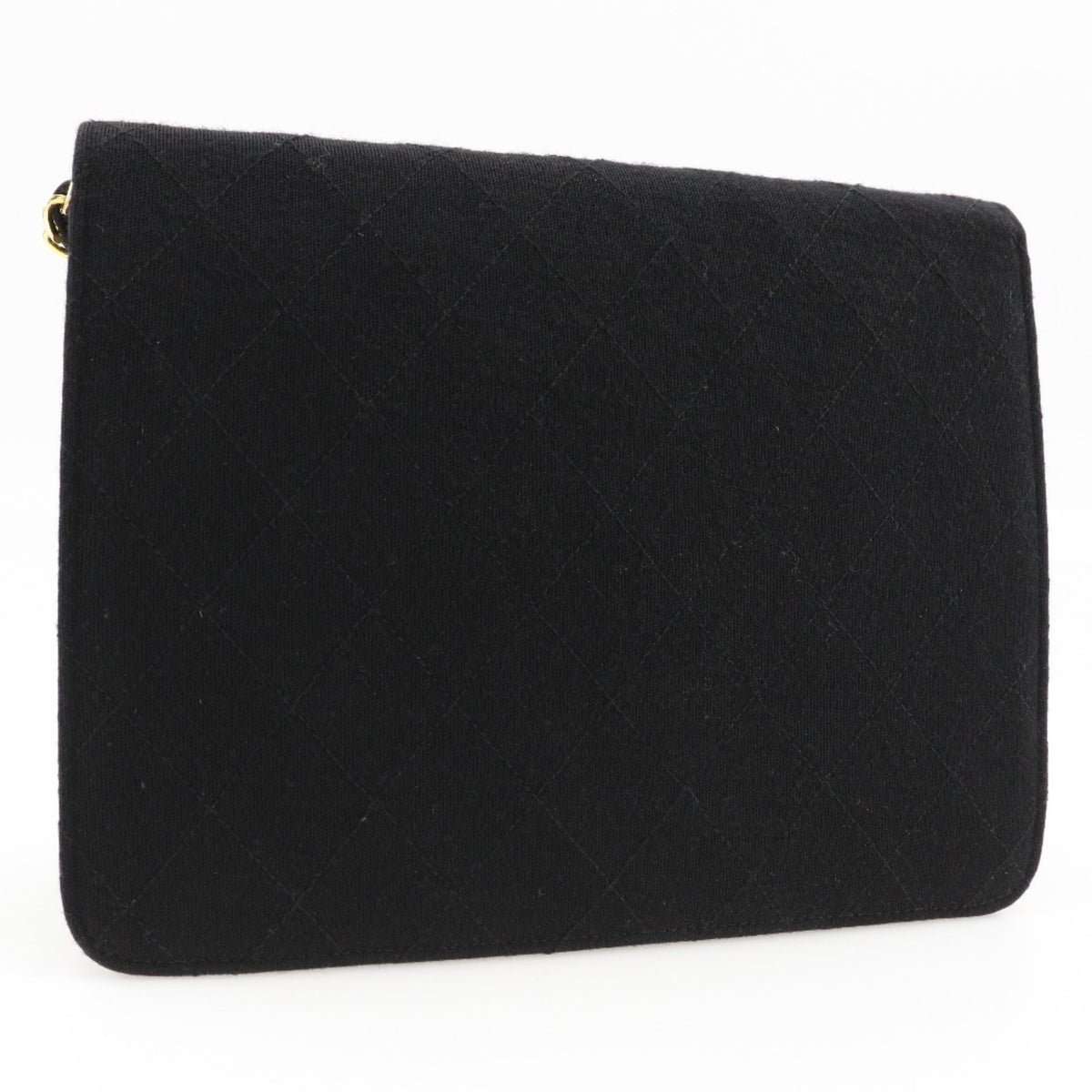 Chanel Black Cotton Shoulder Bag (Pre-Owned)