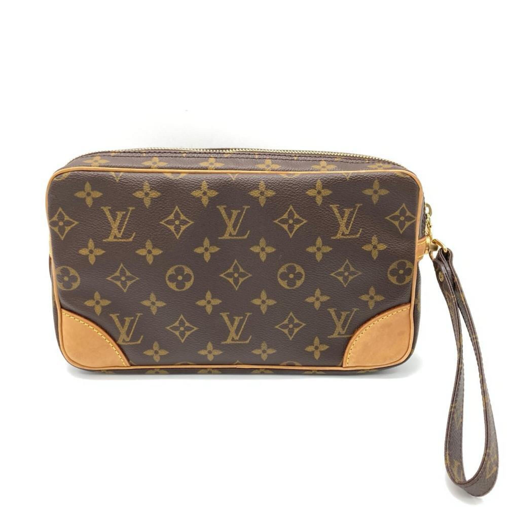 Louis Vuitton Brown Monogram Canvas Handbag (Pre-Owned)