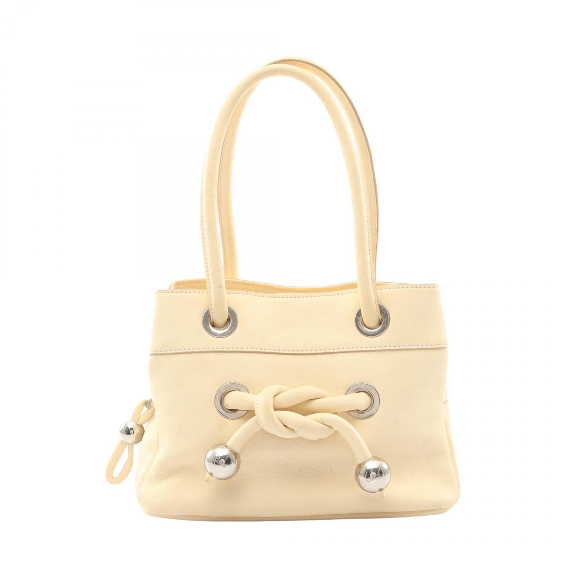 Chloé Ivory Leather Handbag (Pre-Owned)