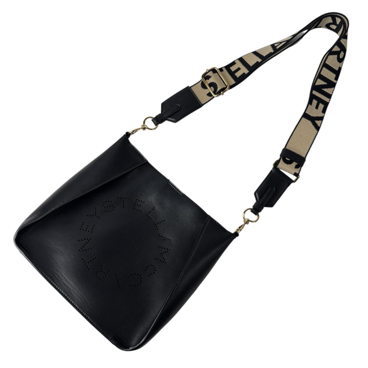 Stella Mccartney Black Leather Shoulder Bag (Pre-Owned)