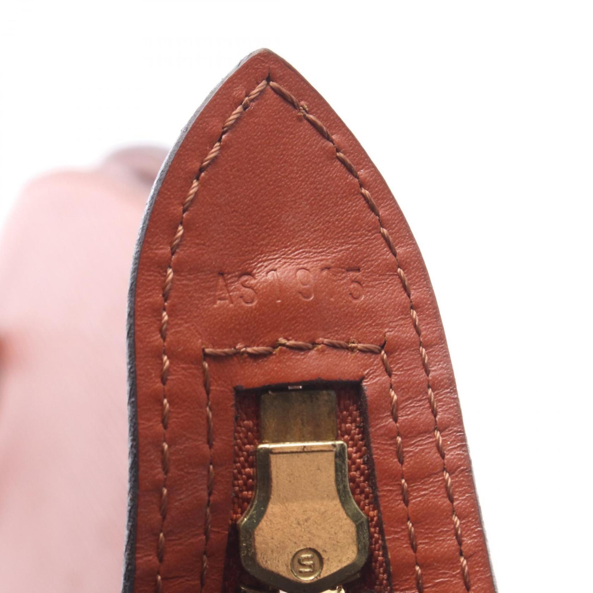 Louis Vuitton Brown Leather Handbag Shoulder Bag (Pre-Owned)
