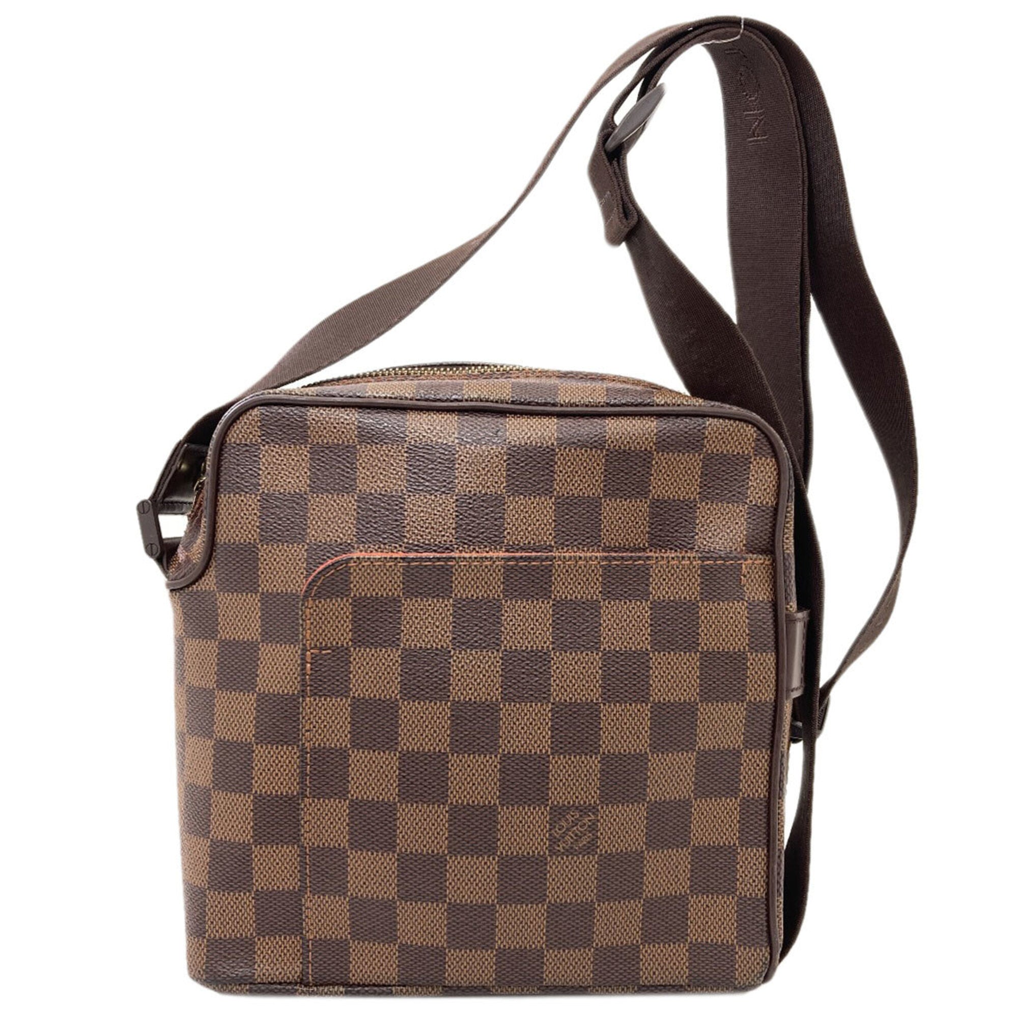 Louis Vuitton Damier Canvas Ebene Damier Canvas Shoulder Bag (Pre-Owned)