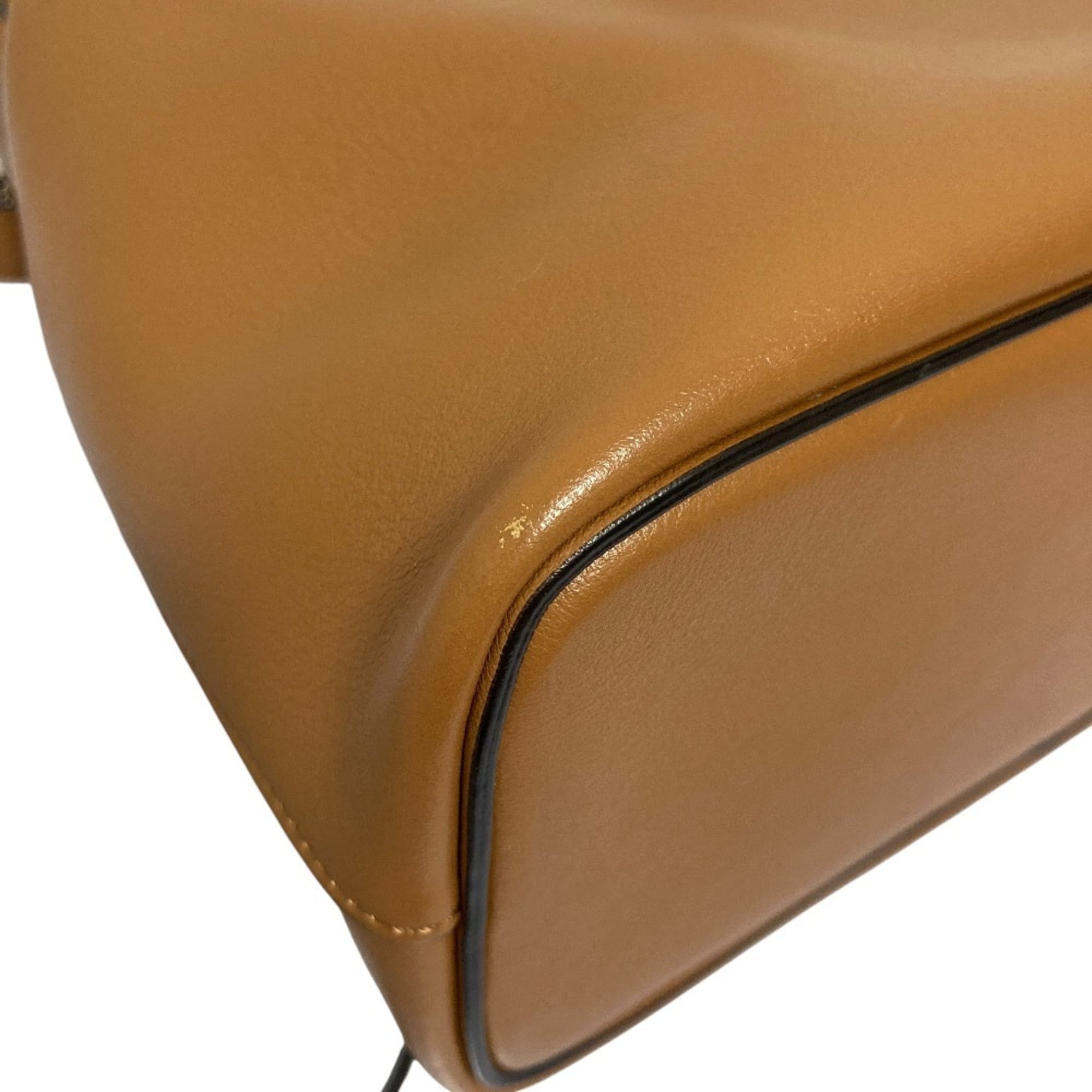 Celine Brown Leather Handbag Shoulder Bag (Pre-Owned)