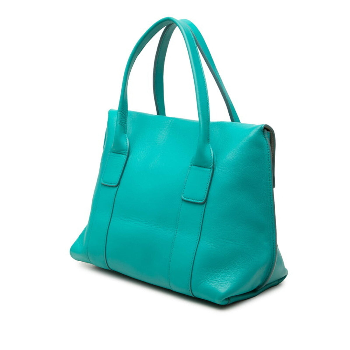 Salvatore Ferragamo Blue Leather Handbag Pouch Shoulder Bag (Pre-Owned)