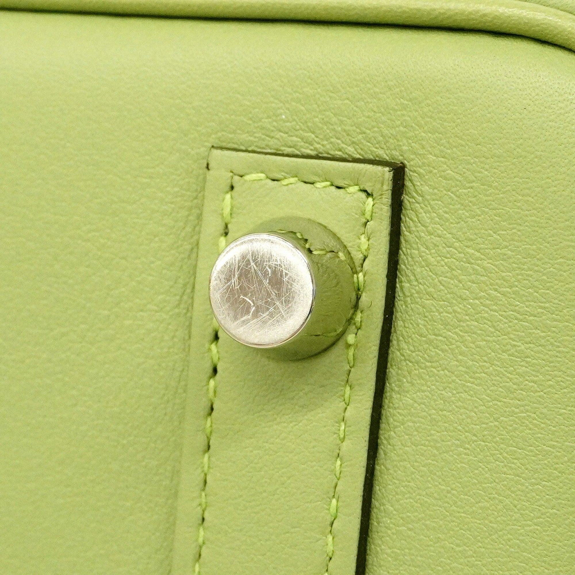 Hermes Green Swift Leather Handbag (Pre-Owned)