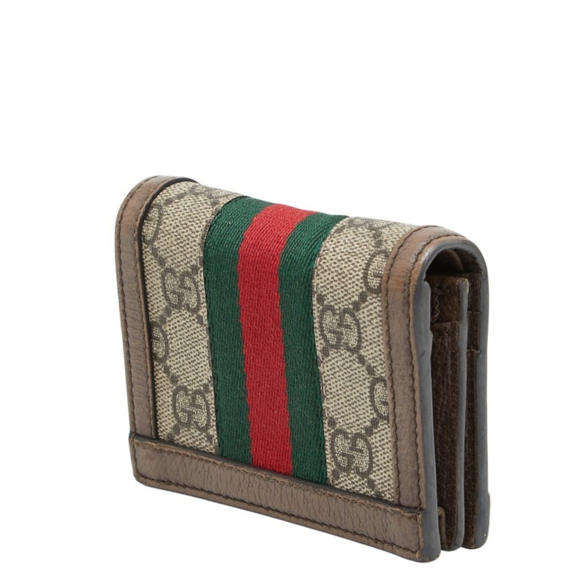 Gucci Beige Multi-Color Leather Wallet (Bi-Fold) (Pre-Owned)