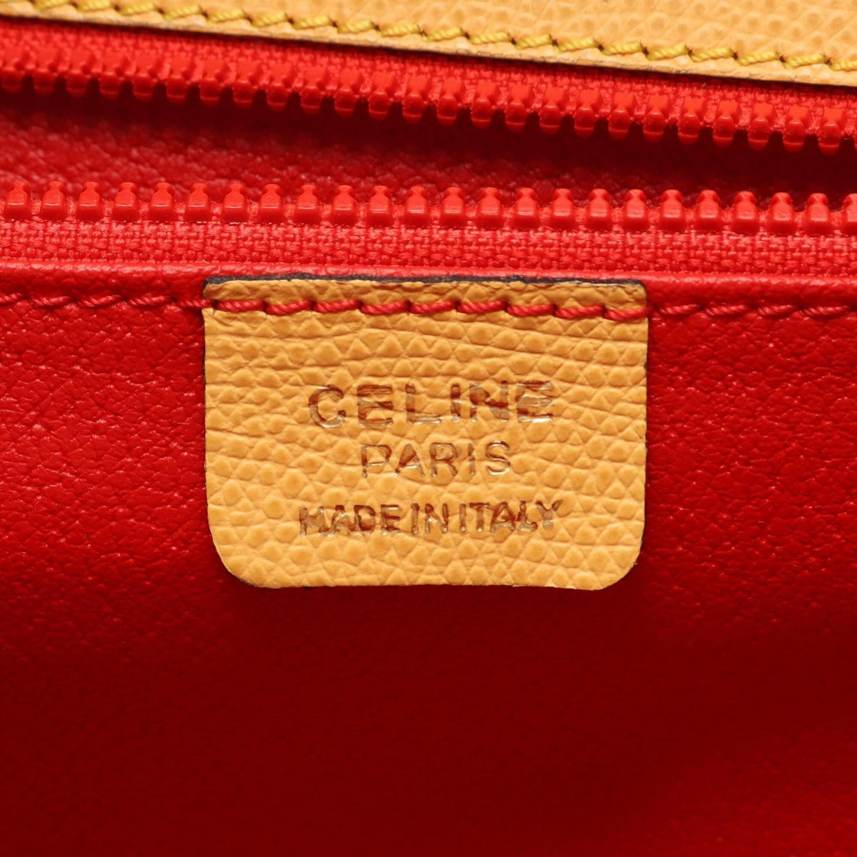 Celine Yellow Leather Handbag (Pre-Owned)