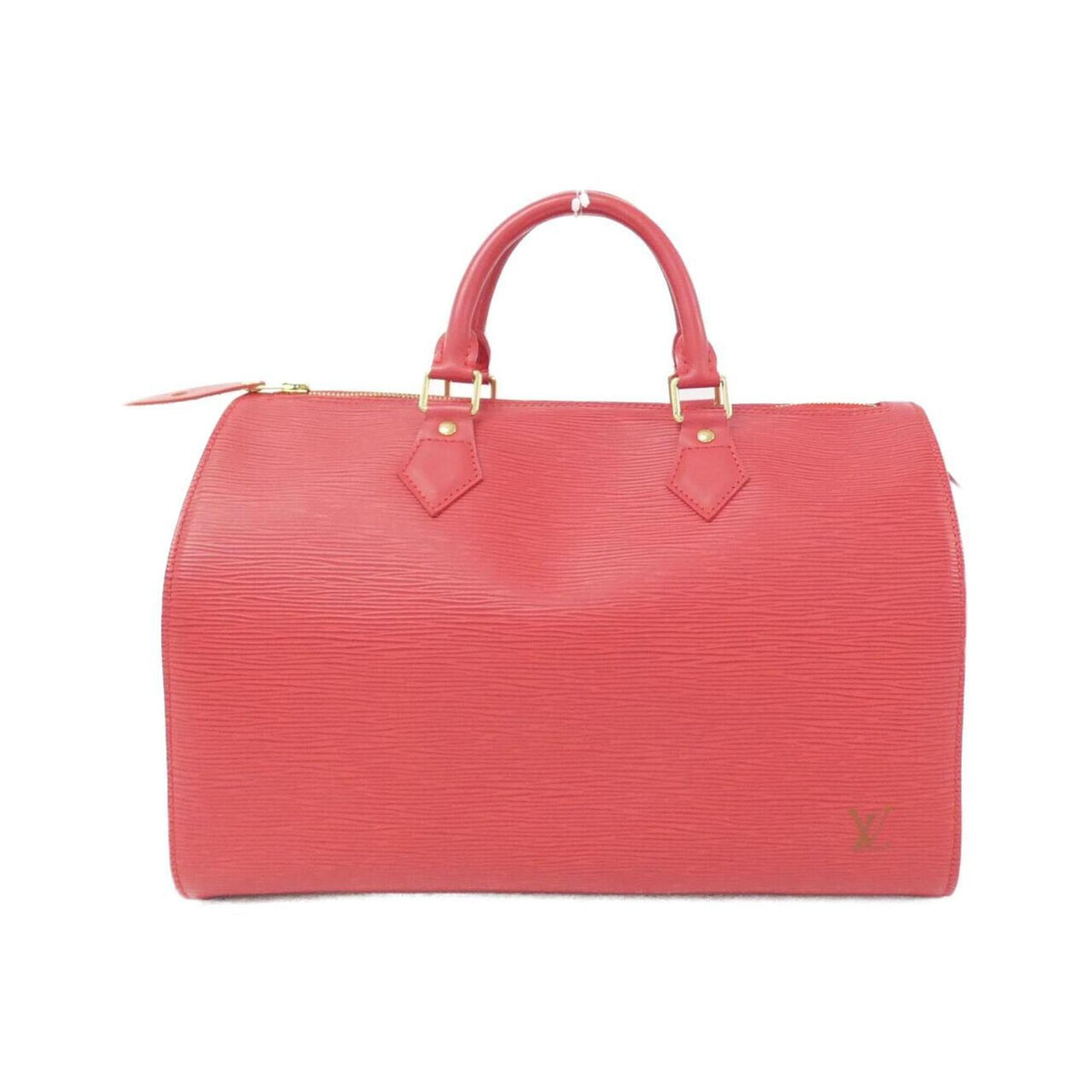 Louis Vuitton Rouge Leather Boston Bag (Pre-Owned)
