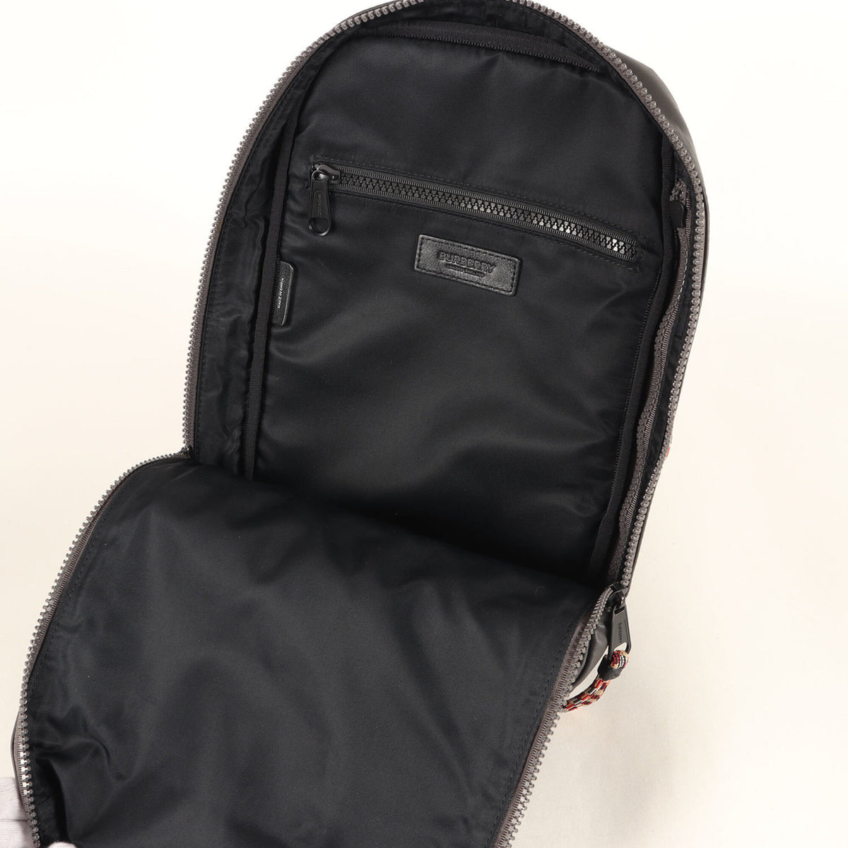 Burberry Gray Nylon Sling Bag (Pre-Owned)