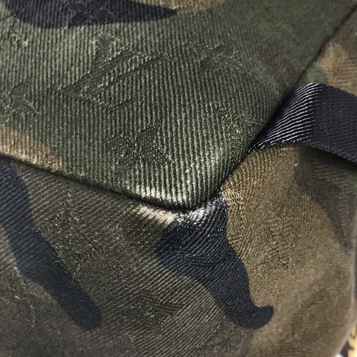 Louis Vuitton Camouflage Green Canvas Backpack (Pre-Owned)