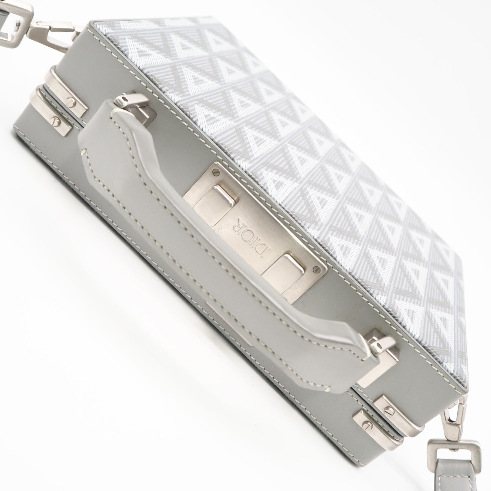 Christian Dior Gray Leather Handbag (Pre-Owned)
