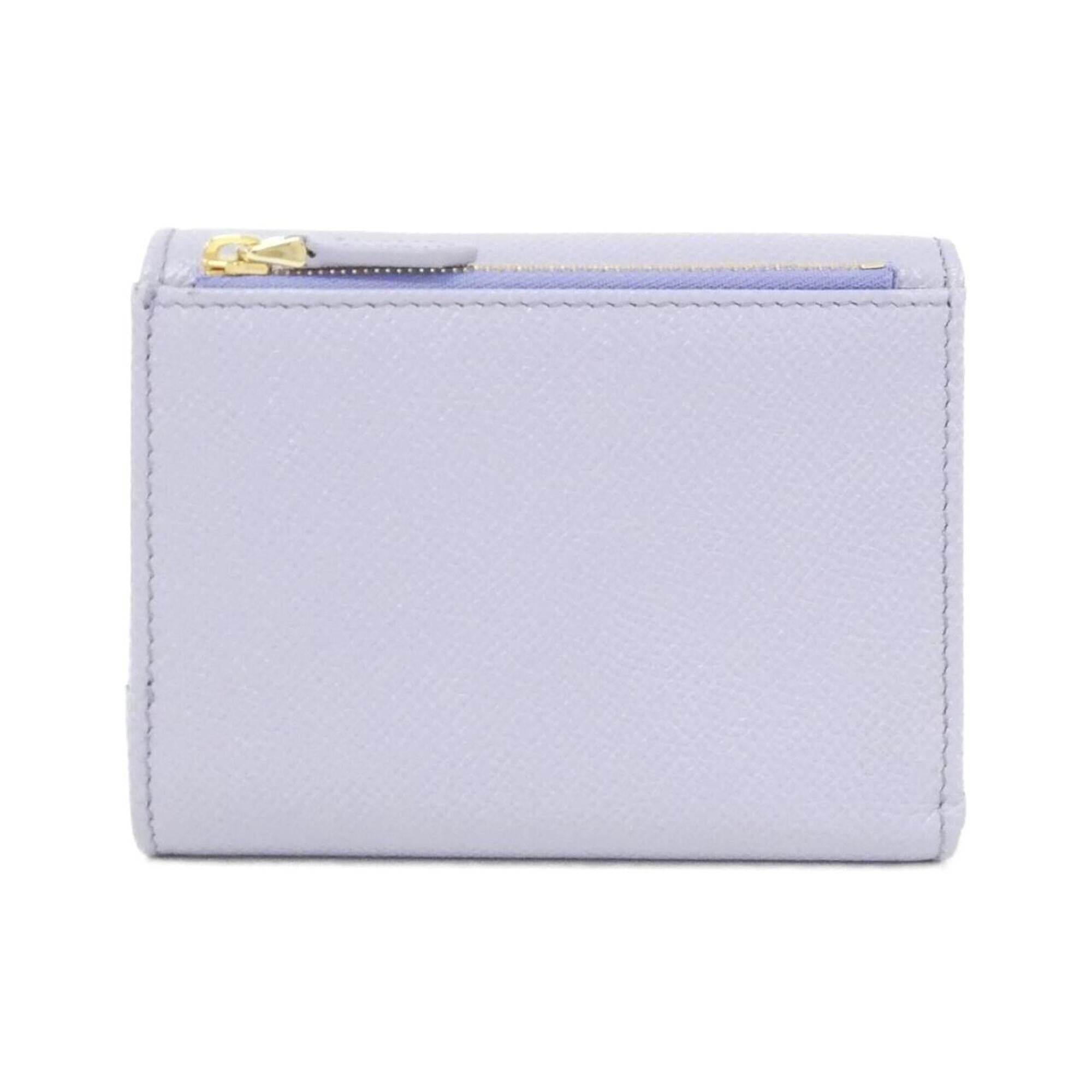 Bvlgari Purple Leather Wallet (Bi-Fold) (Pre-Owned)