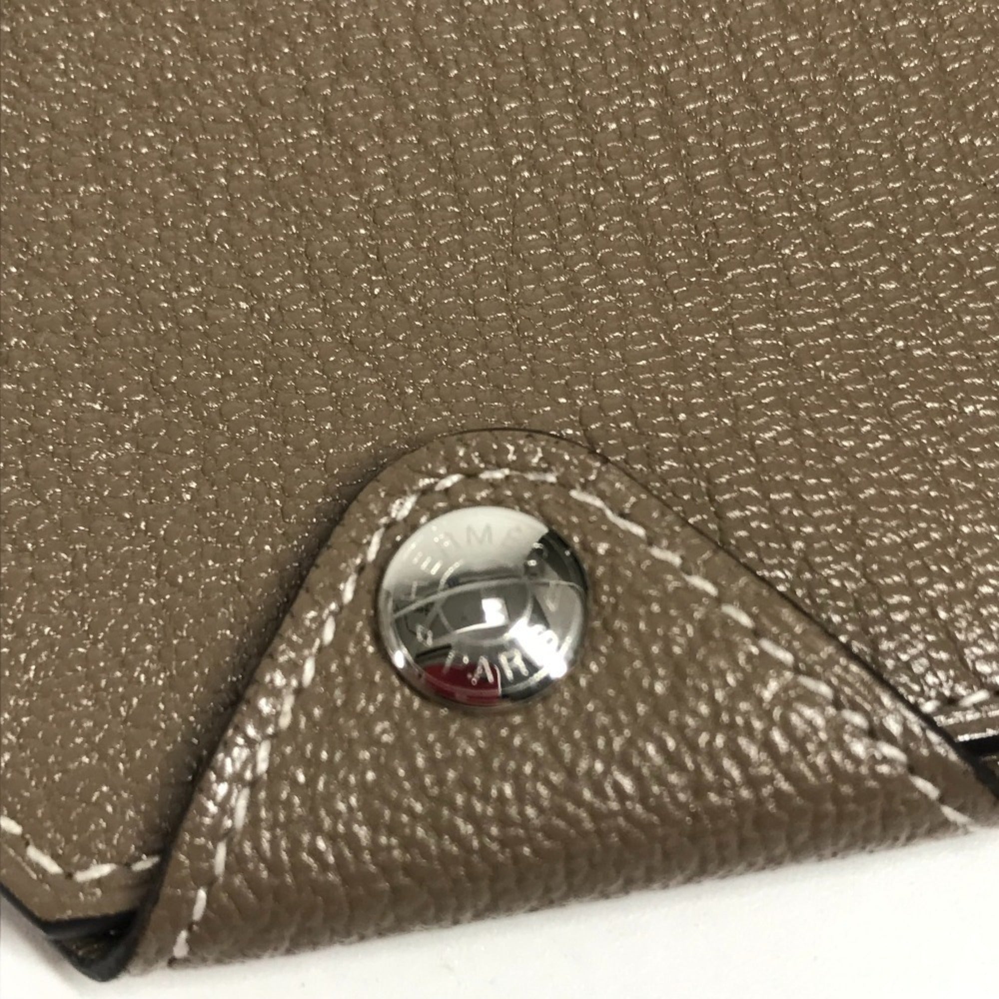 Hermes Etoupe Gray Gray Chevre Leather (Pre-Owned)