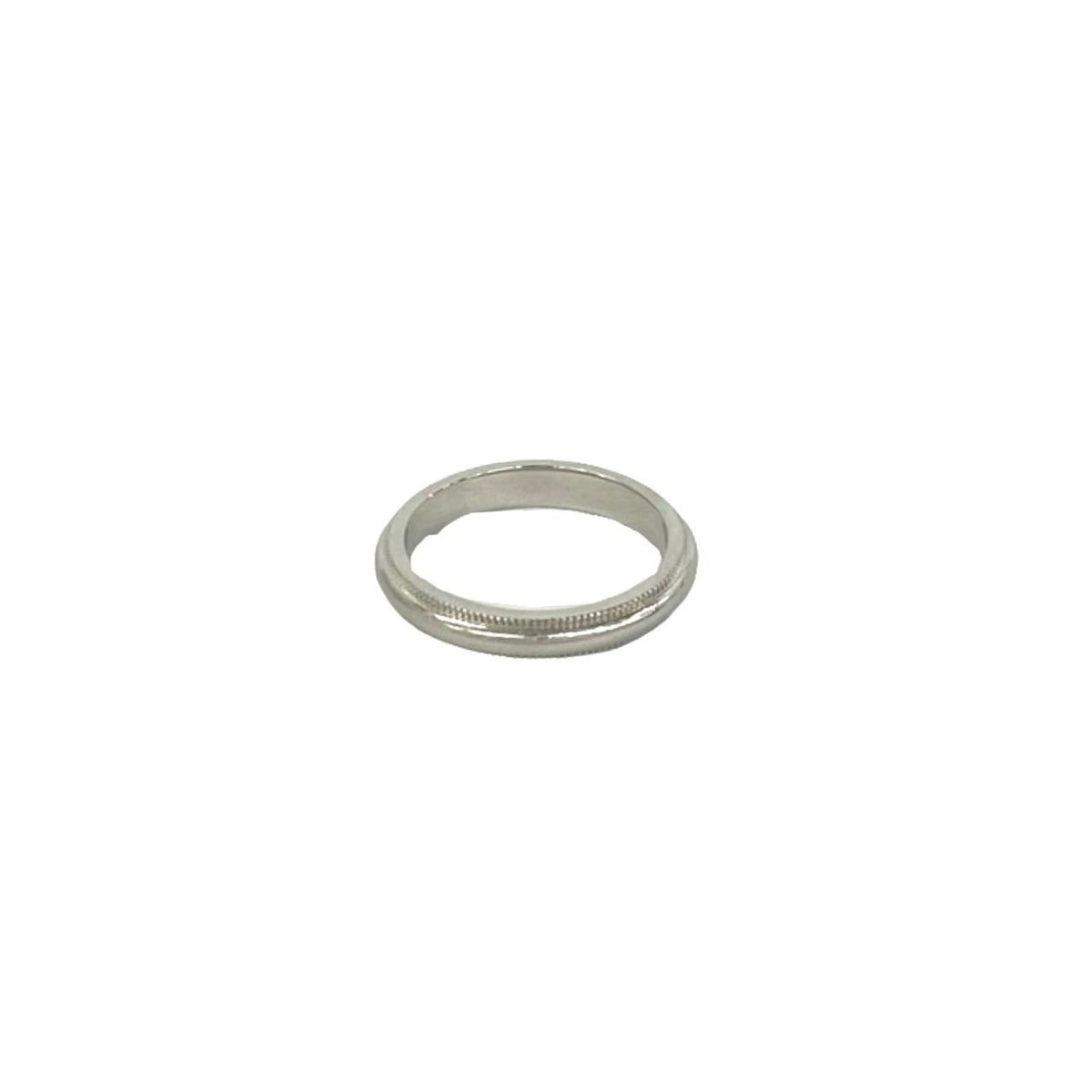 Tiffany Silver Platinum 950 Band Ring (Pre-Owned)