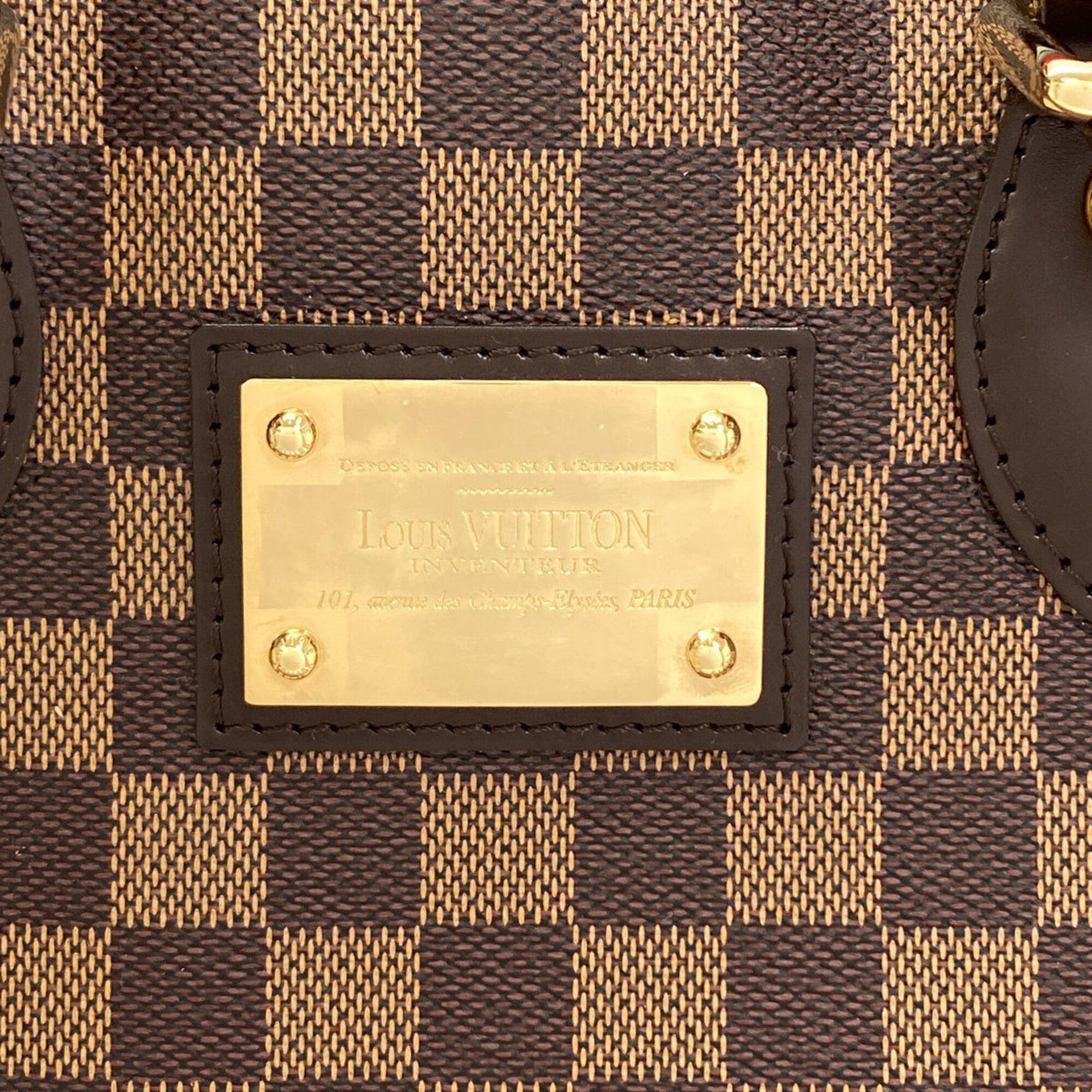 Louis Vuitton Damier Canvas Ebene Damier Canvas Tote Bag (Pre-Owned)