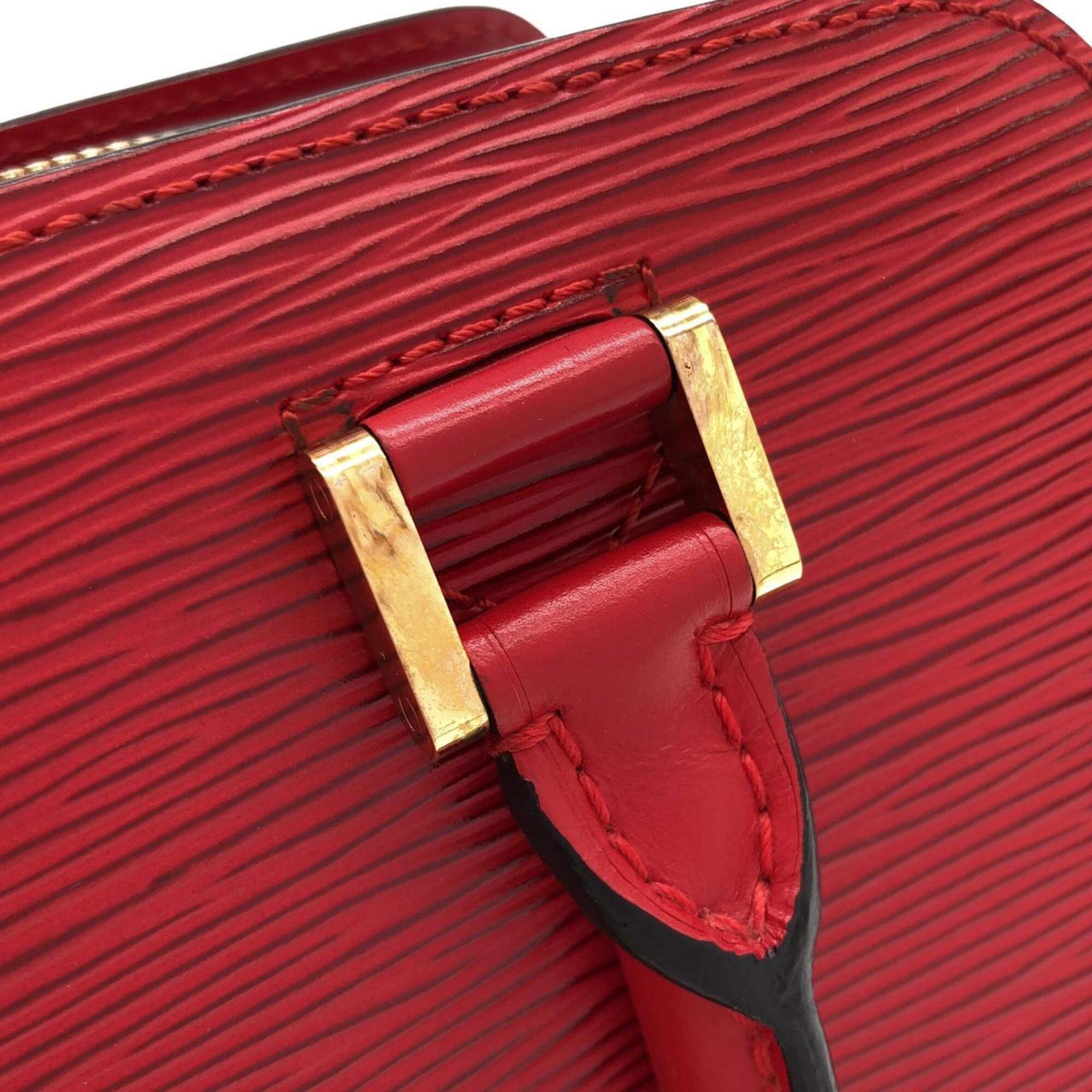 Louis Vuitton Red Color Leather Handbag (Pre-Owned)