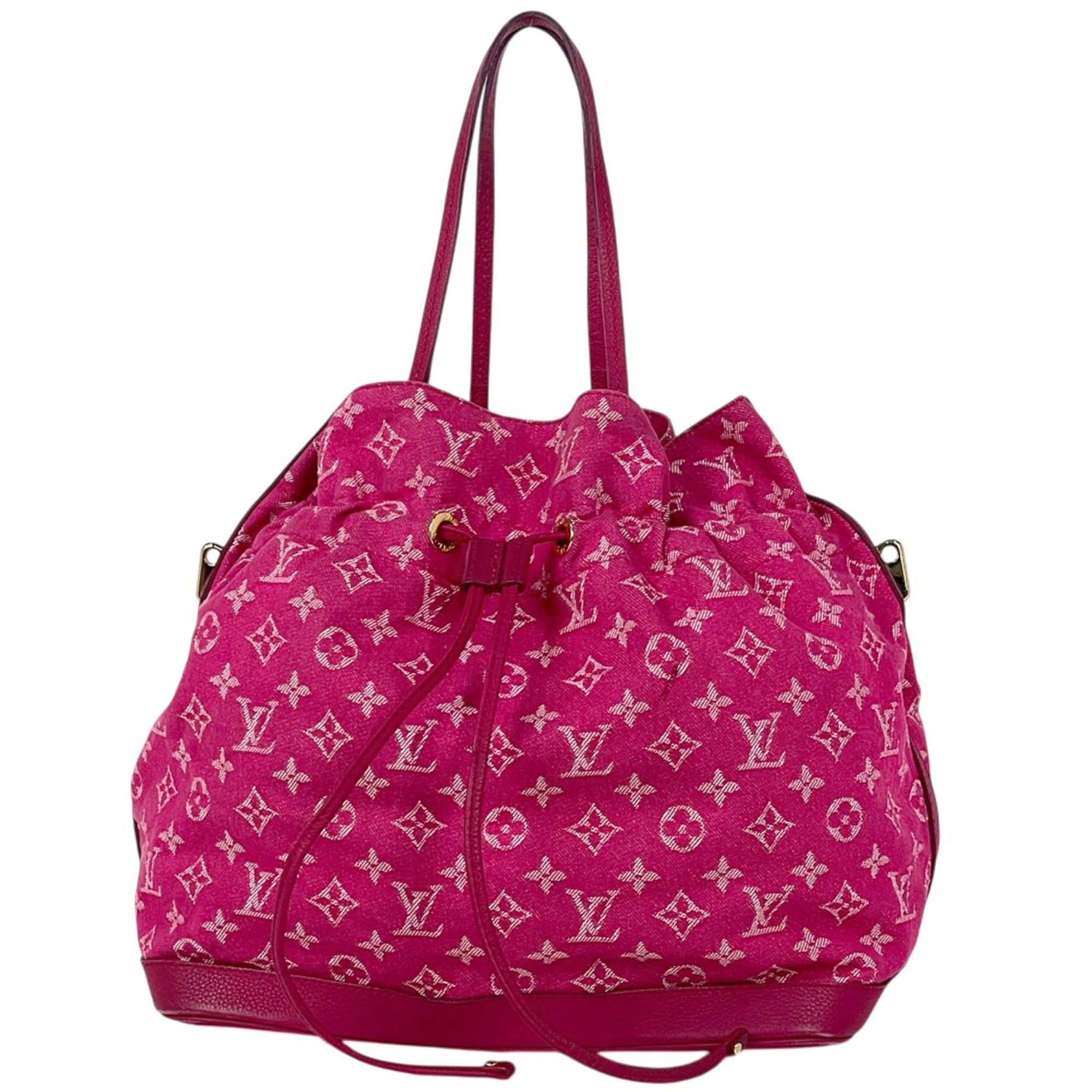 Louis Vuitton Monogram Pink Monogram Denim Handbag Shoulder Bag (Pre-Owned)