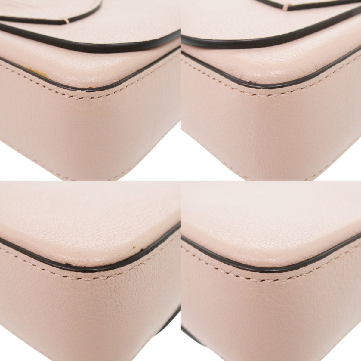 Burberry Pink Leather Shoulder Bag (Pre-Owned)