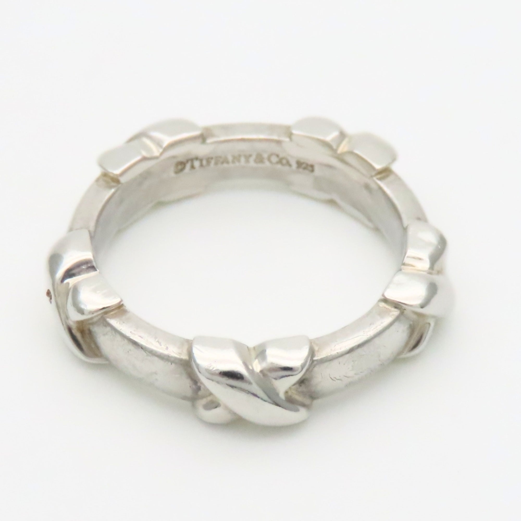 Tiffany Silver Silver 925 Band Ring (Pre-Owned)
