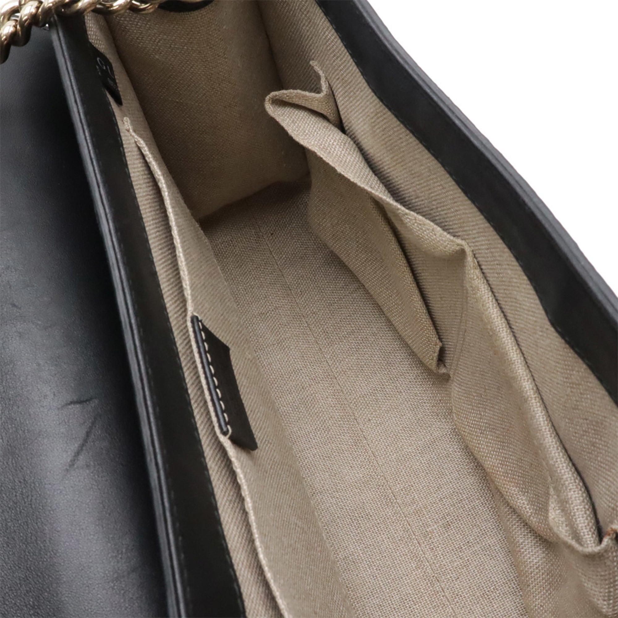 Gucci Microguccissima Black Micro Gg Leather Shoulder Bag (Pre-Owned)