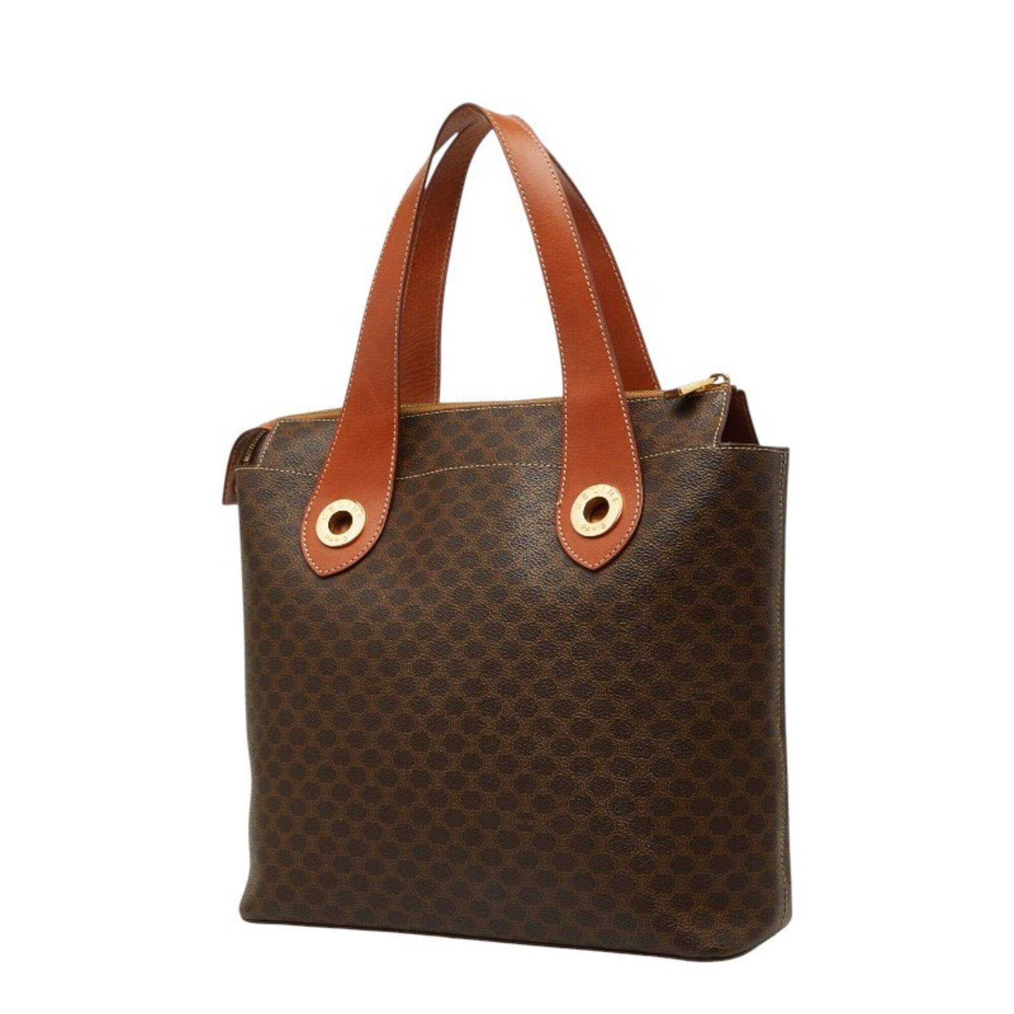 Celine Brown Pvc Leather Handbag (Pre-Owned)