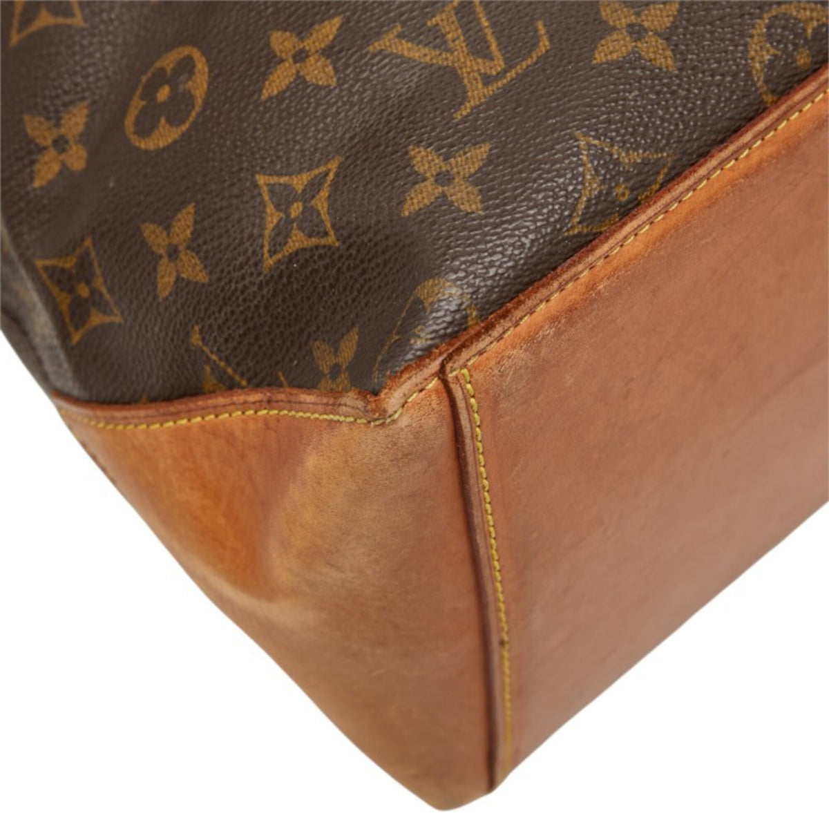 Louis Vuitton Brown Pvc Leather Shoulder Bag Tote Bag (Pre-Owned)