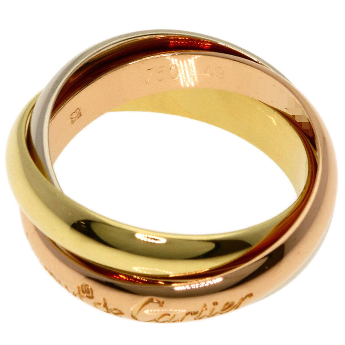 Cartier Trinity Yellow Gold (18K) Pink Gold (18K) White Gold (18K) Band Ring (Pre-Owned)