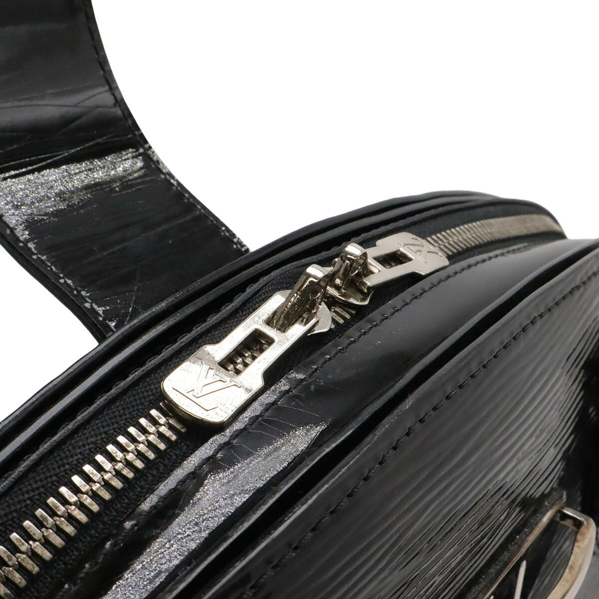 Louis Vuitton Black Noir Leather Handbag Tote Bag (Pre-Owned)