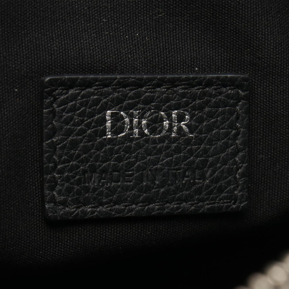 Christian Dior Black Leather Fanny Pack Sling Bag (Pre-Owned)