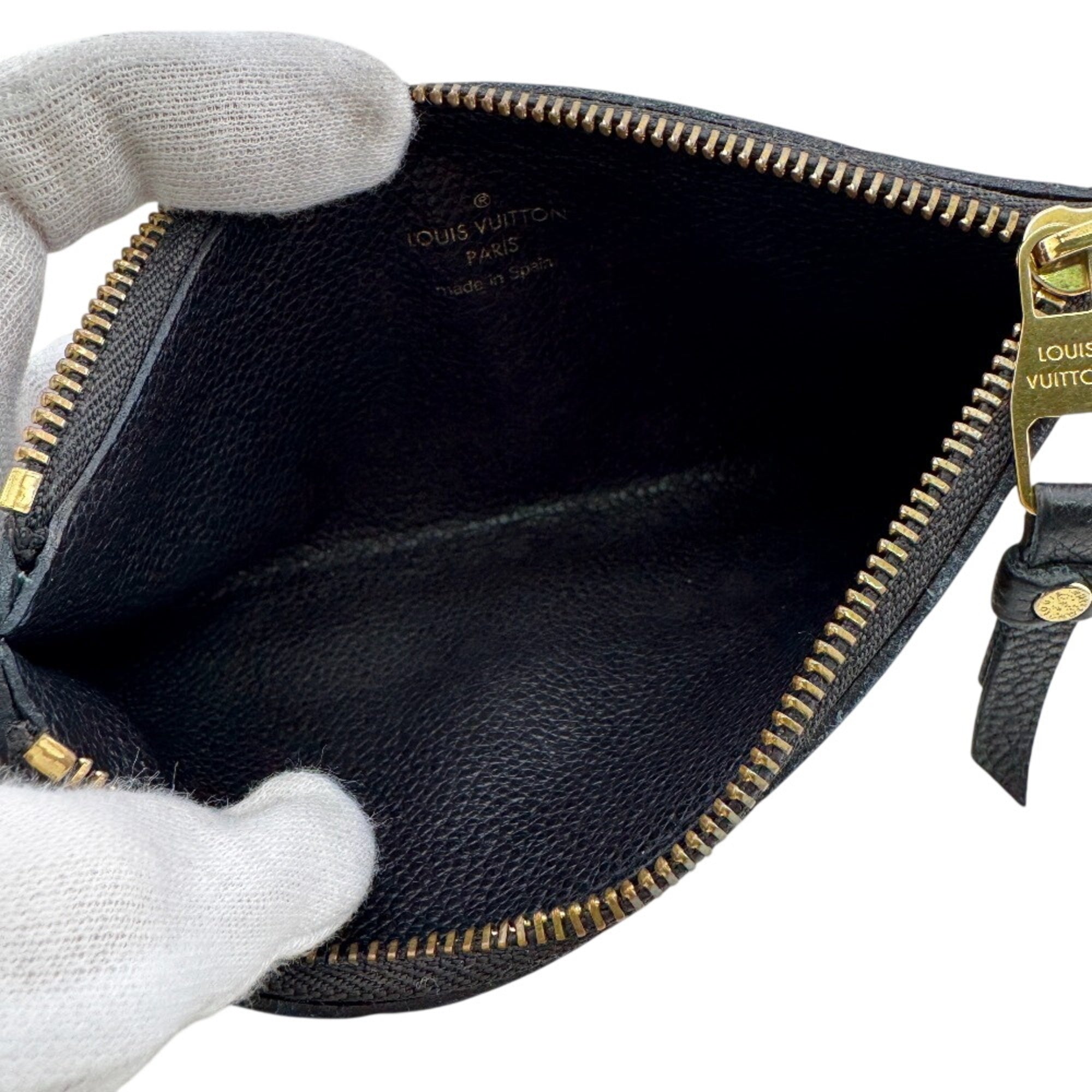 Louis Vuitton Monogram Empreinte Black Noir Leather Long Wallet (Bi-Fold) (Pre-Owned)