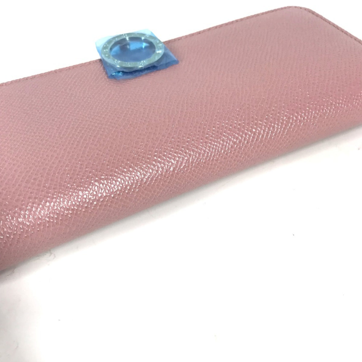 Bvlgari Pink Leather Long Wallet (Bi-Fold) (Pre-Owned)