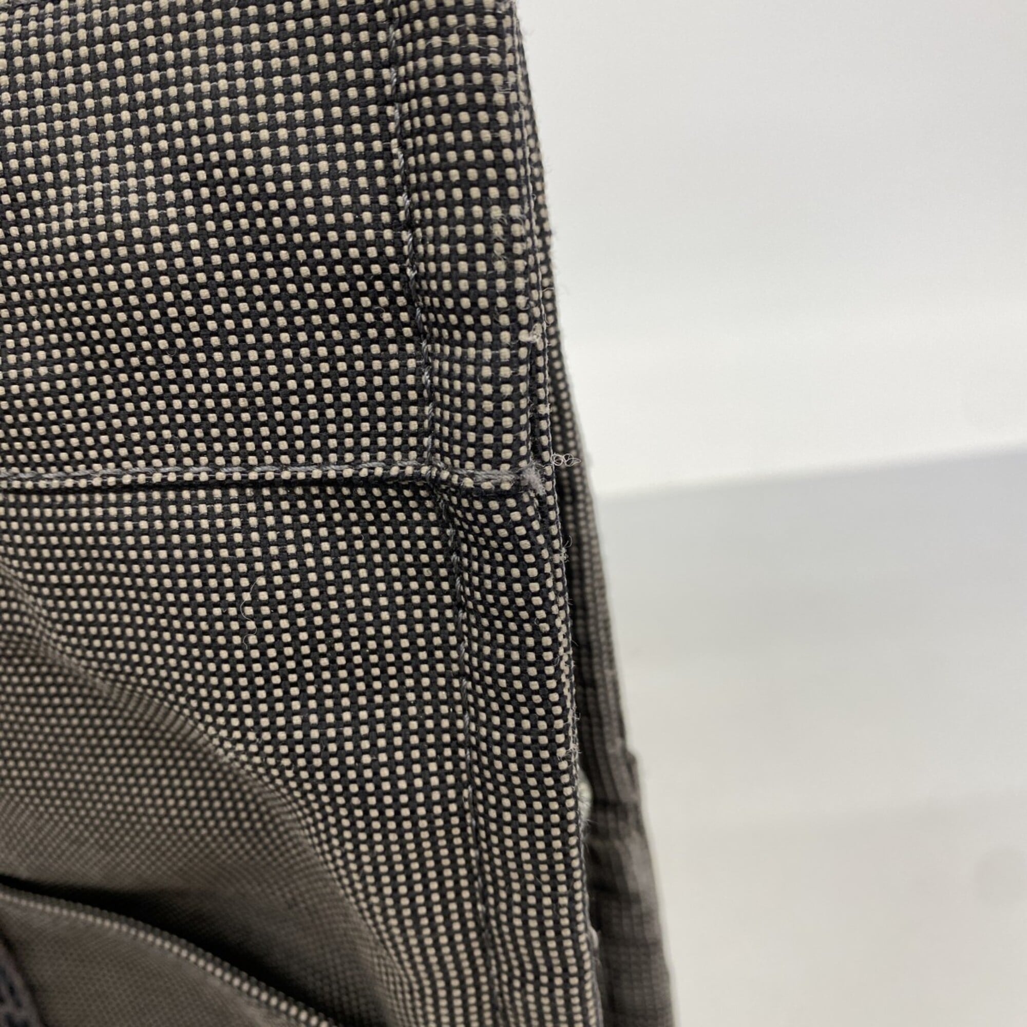 Hermes Gray Canvas Tote Bag (Pre-Owned)